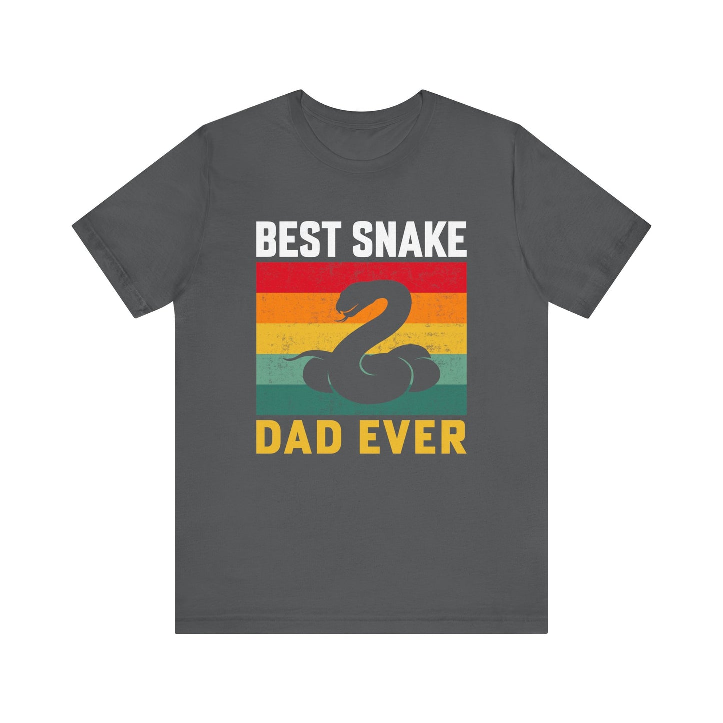 "Best Snake Dad" Unisex Jersey Tee - Casual Everyday Wear - Great for Reptile Lovers