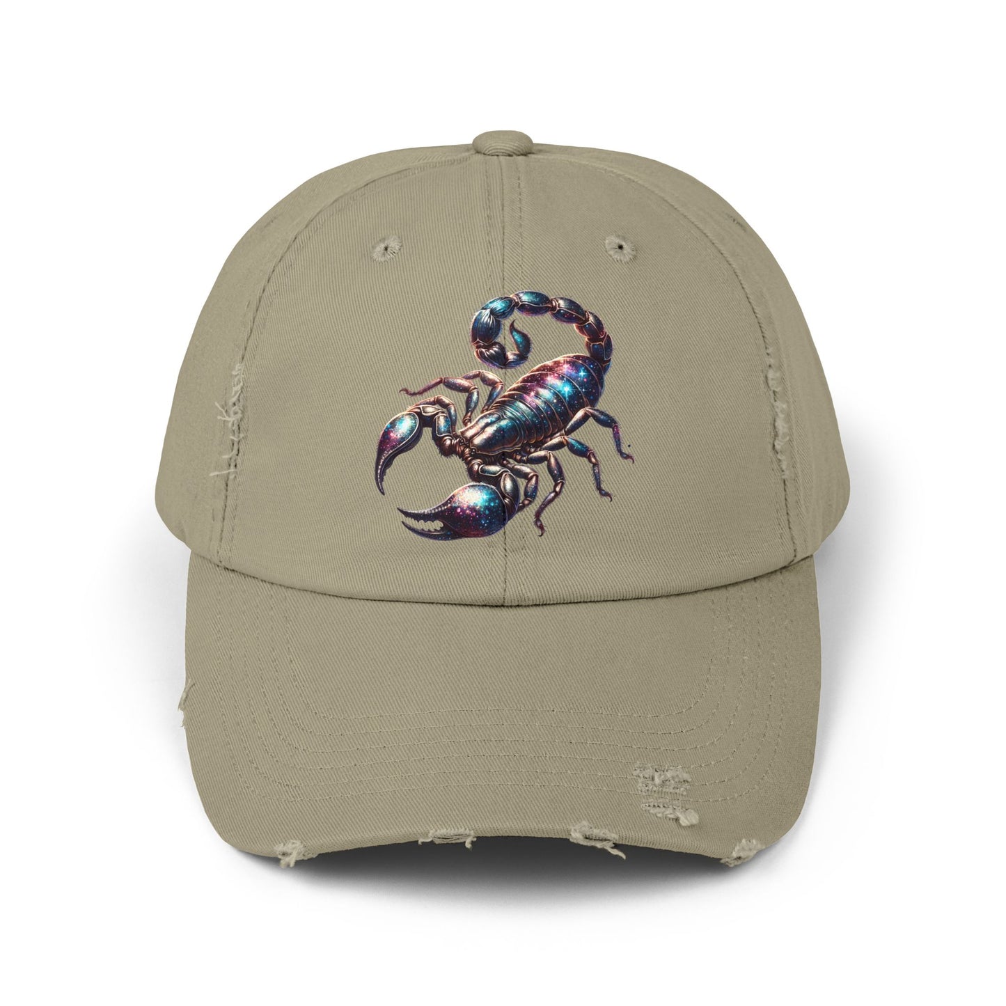 Scorpion Unisex Distressed Cap - Casual Streetwear Hat for Everyday Use - Great for Reptile Lovers