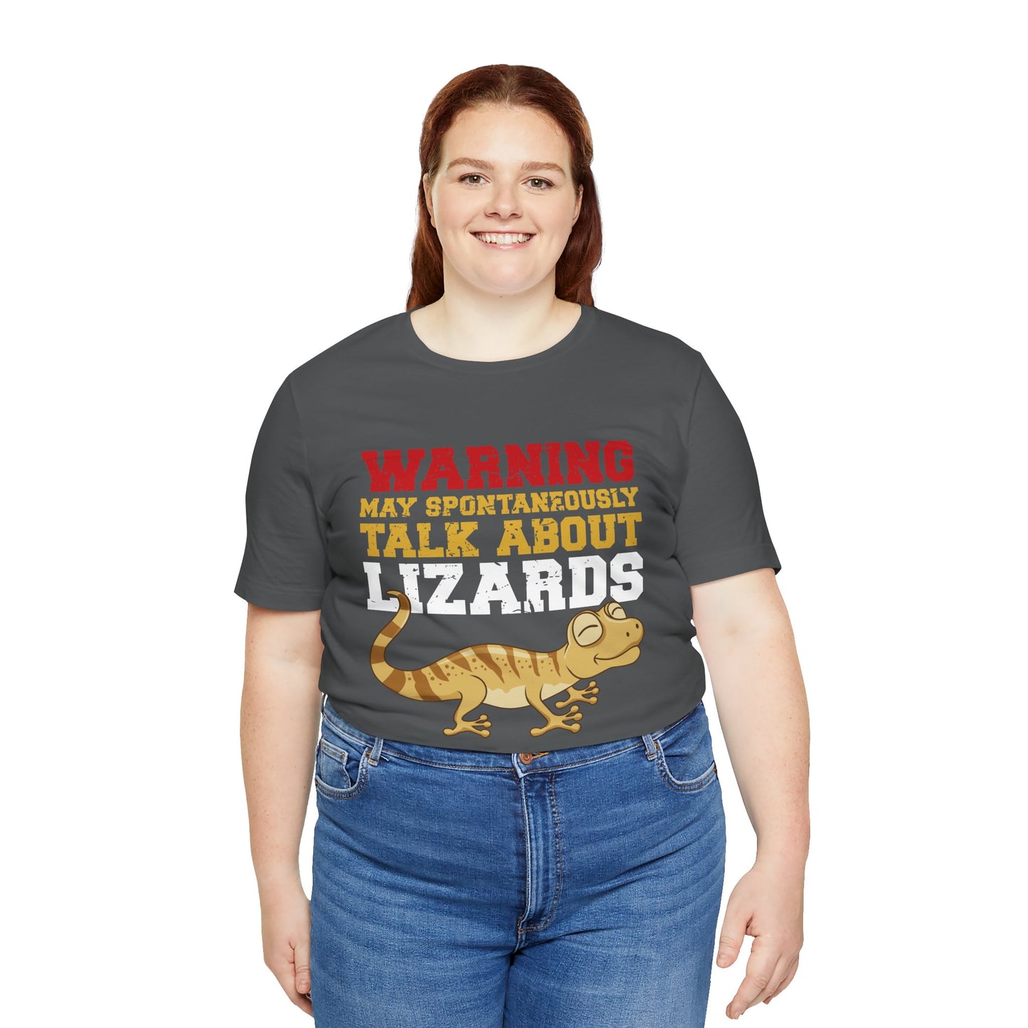 "May Talk About Lizards" Unisex Jersey Tee - Casual Everyday Wear - Great for Reptile Lovers
