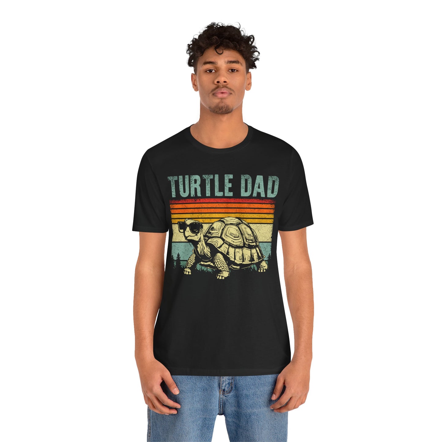 "Turtle Dad" Unisex Jersey Tee - Casual Everyday Wear - Great for Reptile Lovers