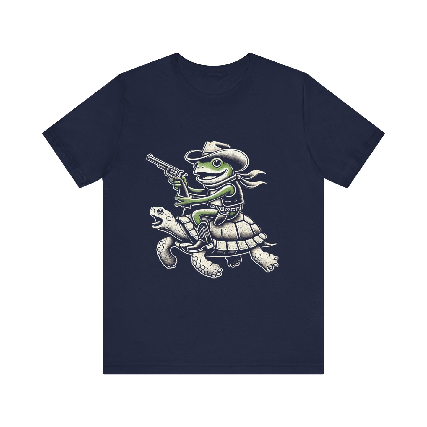 Cowboy Frog Unisex Jersey Tee - Casual Everyday Wear - Great for Reptile Lovers