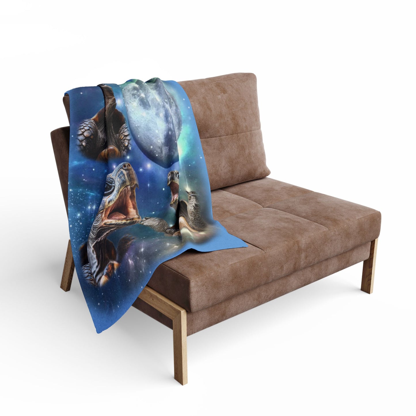 Turtles Howling at the Moon Cozy Arctic Fleece Blanket | Perfect for Home Decor, Gifting, and Cozy Nights - Snuggle up with a Reptile