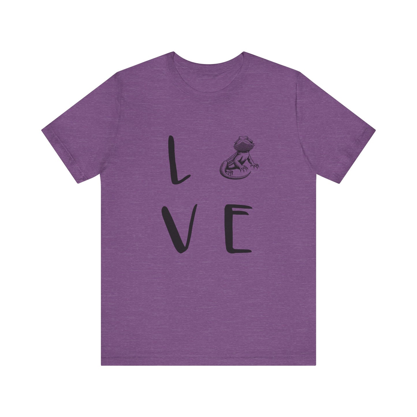 Beardie Love Unisex Jersey Tee - Casual Everyday Wear - Great for Reptile Lovers