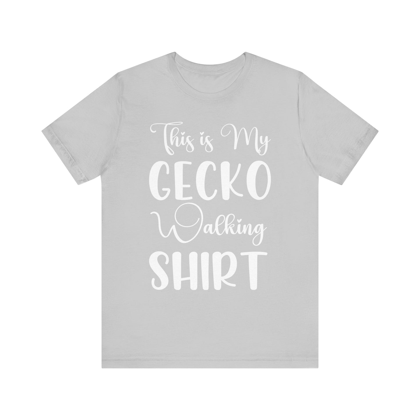 "This is my Gecko Walking Shirt" Unisex Jersey Tee - Casual Everyday Wear - Great for Reptile Lovers