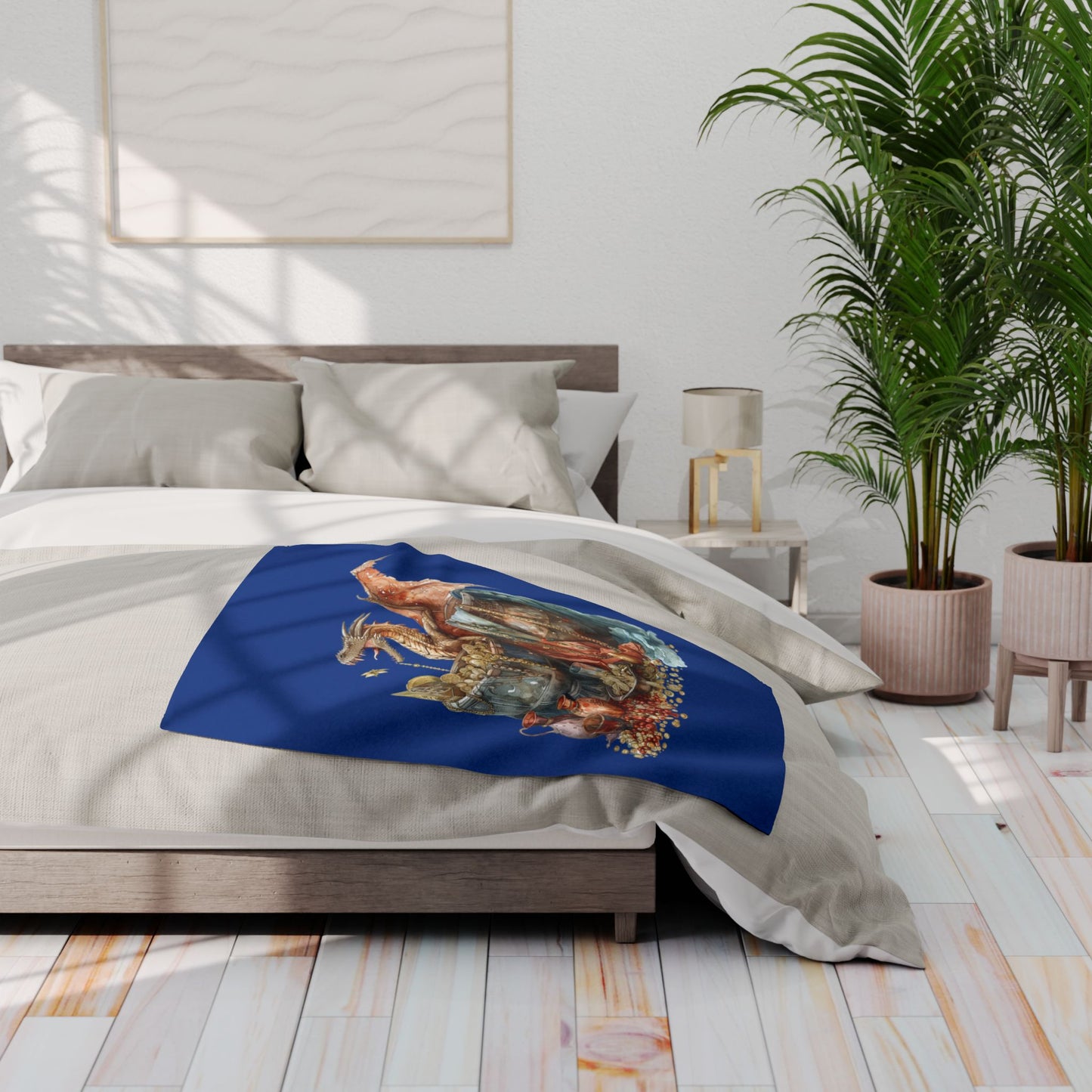Dragon Hoard Cozy Arctic Fleece Blanket | Perfect for Home Decor, Gifting, and Cozy Nights - Snuggle up with a Dragon