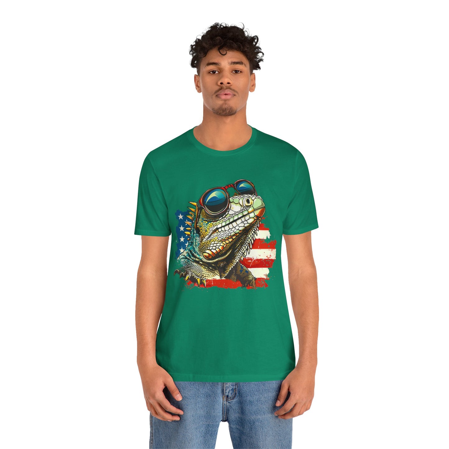 Cool Iguana Unisex Jersey Tee - Casual Everyday Wear - Great for Reptile Lovers