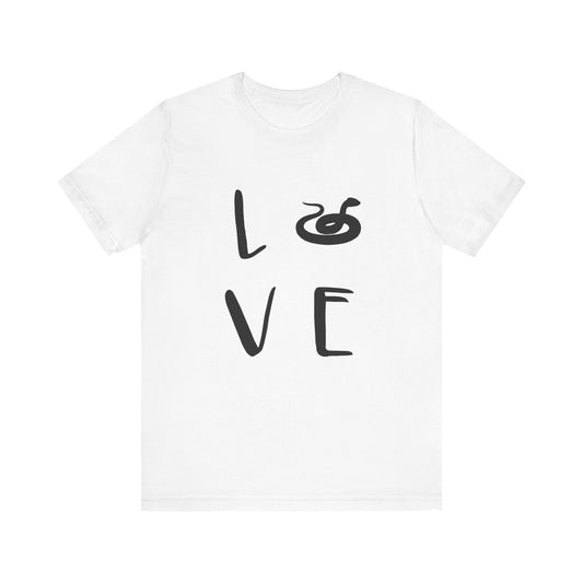Snake Love Unisex Jersey Tee - Casual Everyday Wear - Great for Reptile Lovers