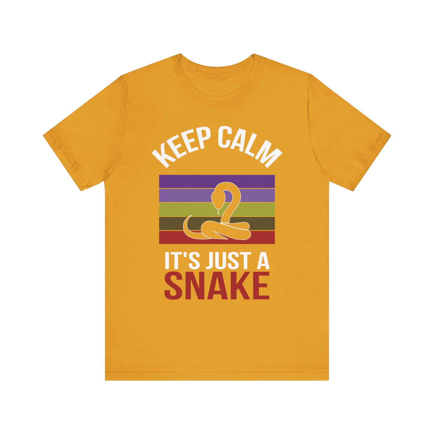 "It's Just a Snake" Unisex Jersey Tee - Casual Everyday Wear - Great for Reptile Lovers