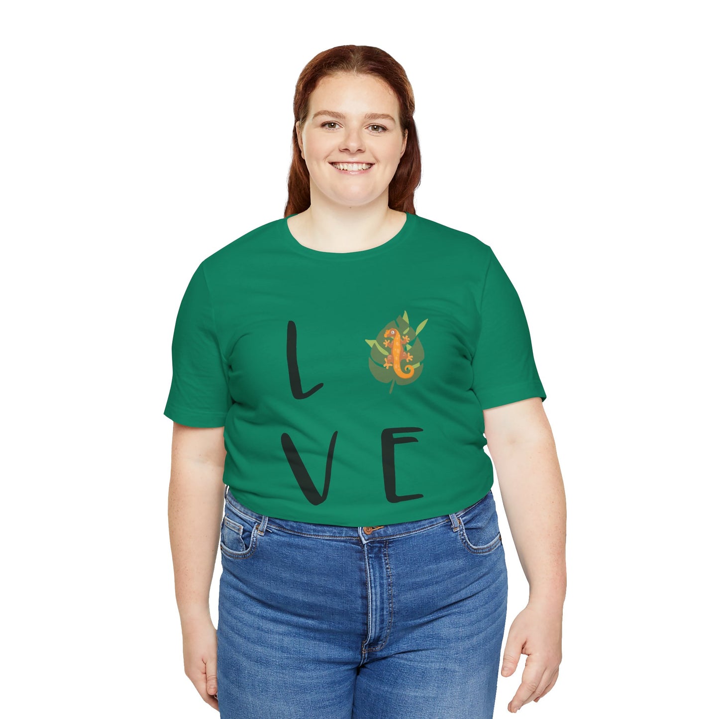 Crestie Love Unisex Jersey Tee - Casual Everyday Wear - Great for Reptile Lovers