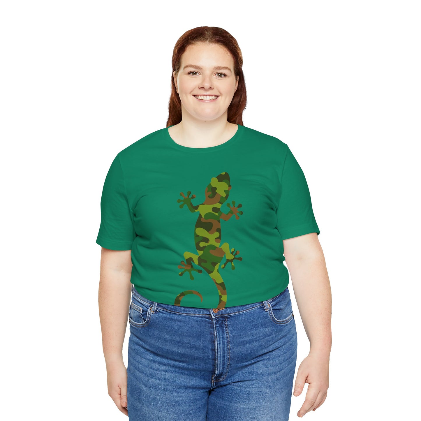 Camo Lizard Unisex Jersey Tee - Casual Everyday Wear - Great for Reptile Lovers