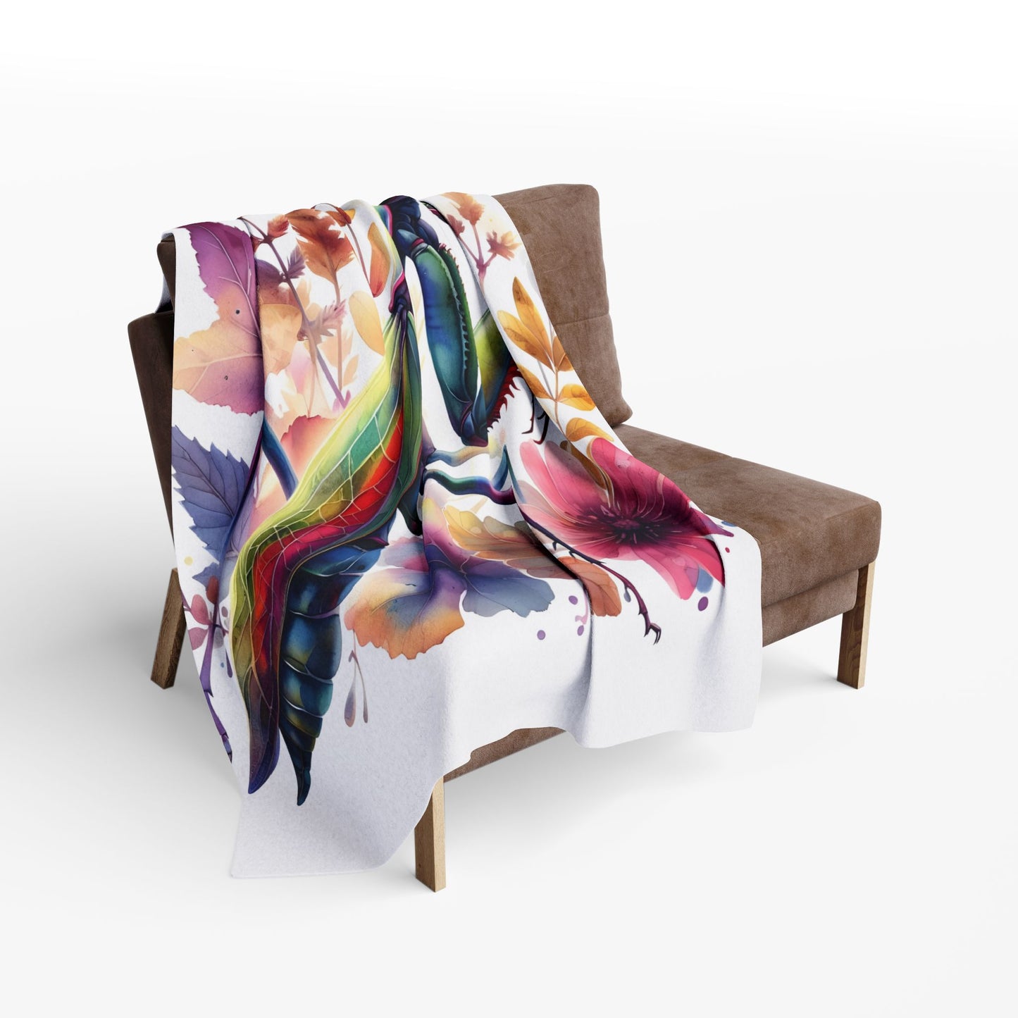 Praying Mantis Cozy Arctic Fleece Blanket | Perfect for Home Decor, Gifting, and Cozy Nights - Snuggle up with a Mantis