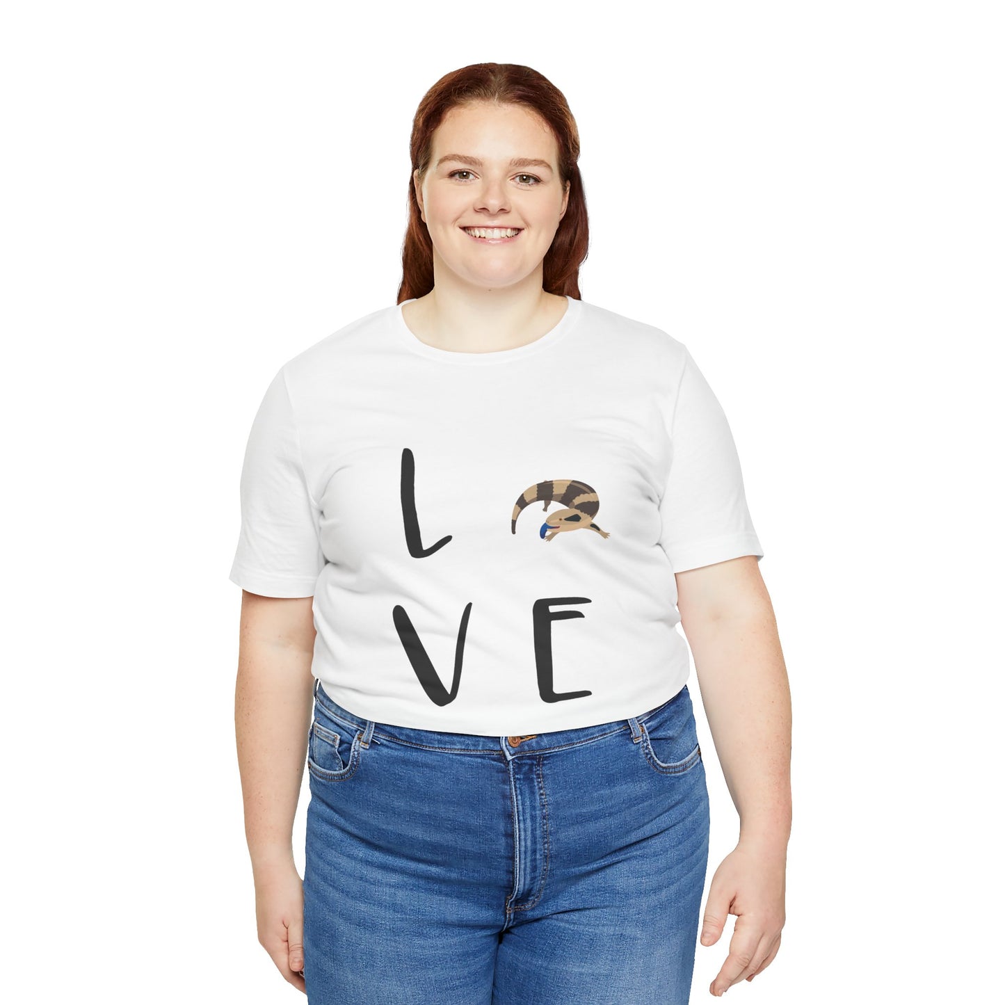 Blue-Tongued Skink Love Unisex Jersey Tee - Casual Everyday Wear - Great for Reptile Lovers
