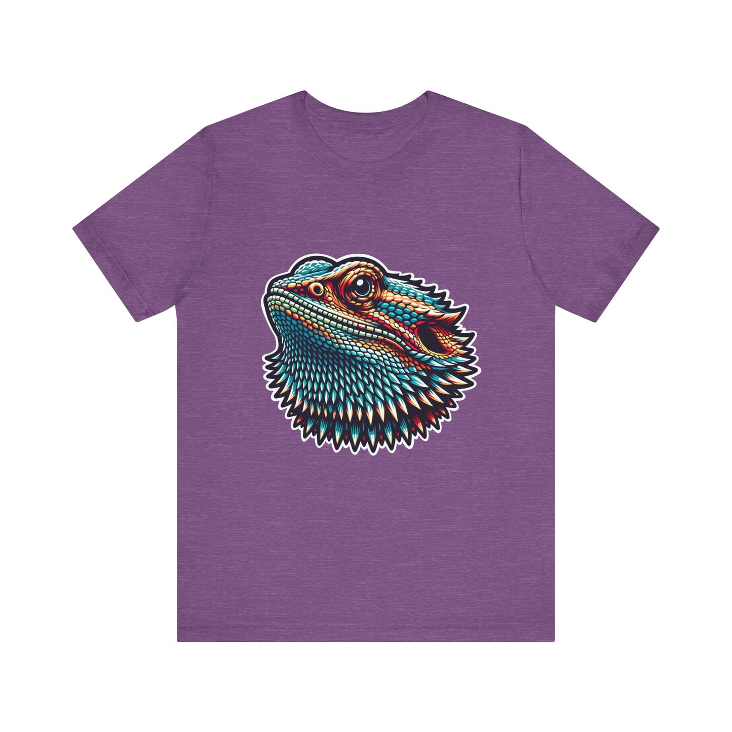 Beardie Head Unisex Jersey Tee - Casual Everyday Wear - Great for Reptile Lovers