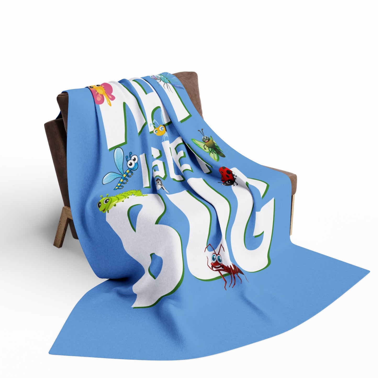 "Wait I See a Bug" Cozy Arctic Fleece Blanket | Perfect for Home Decor, Gifting, and Cozy Nights - Snuggle up with a Bug