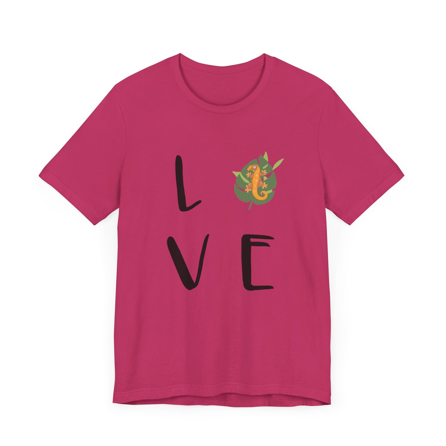 Crestie Love Unisex Jersey Tee - Casual Everyday Wear - Great for Reptile Lovers