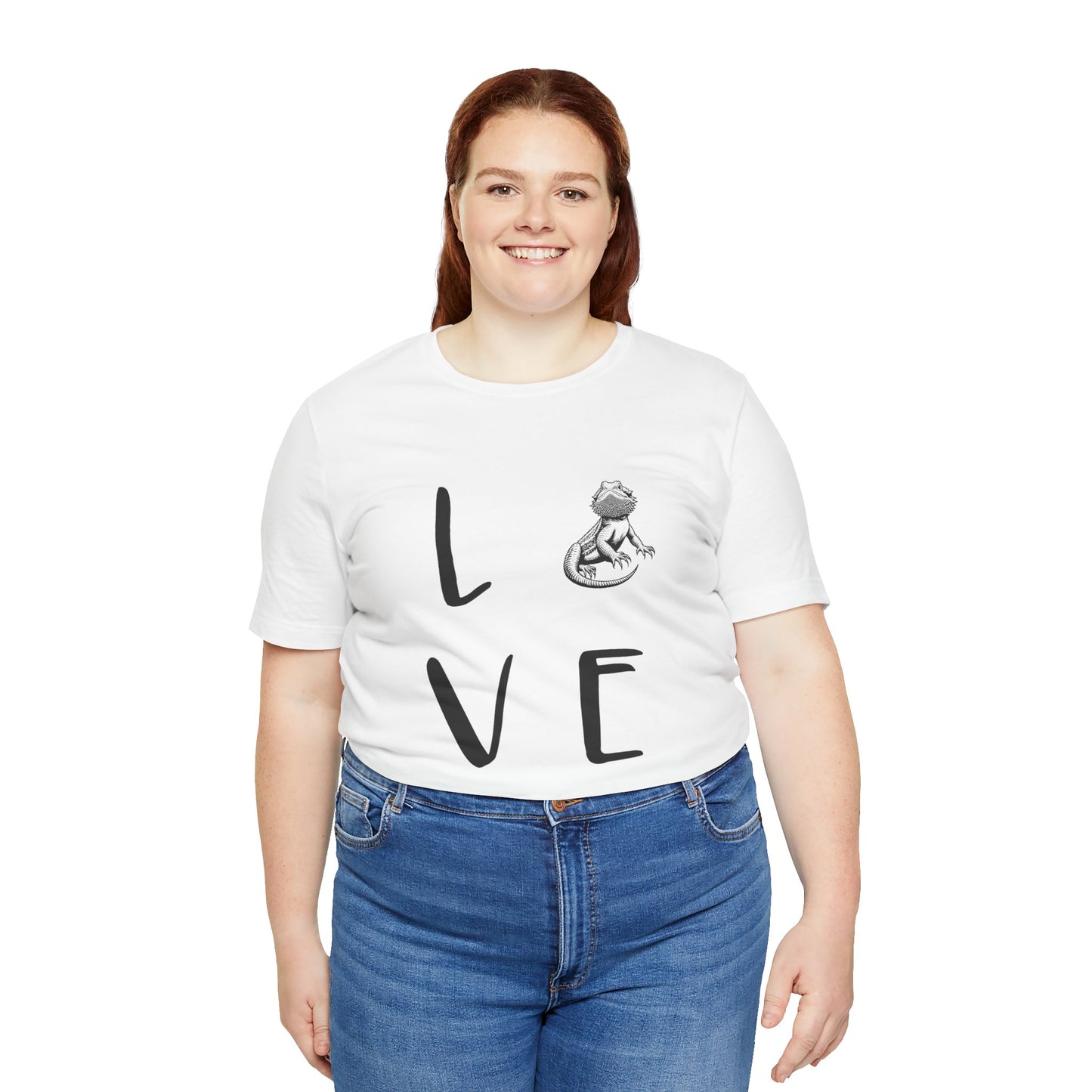 Beardie Love Unisex Jersey Tee - Casual Everyday Wear - Great for Reptile Lovers