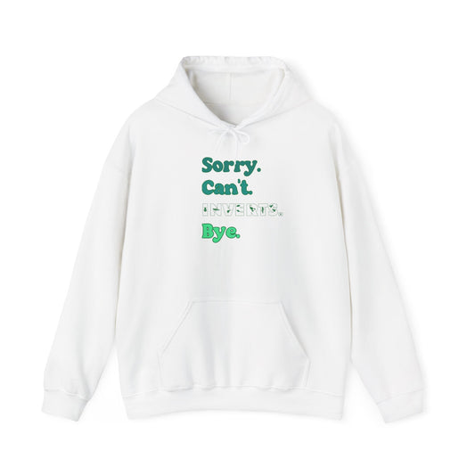 "Sorry Can't Insects Bye" Cozy Unisex Hooded Sweatshirt with Bold Print - Great for Insect Lovers