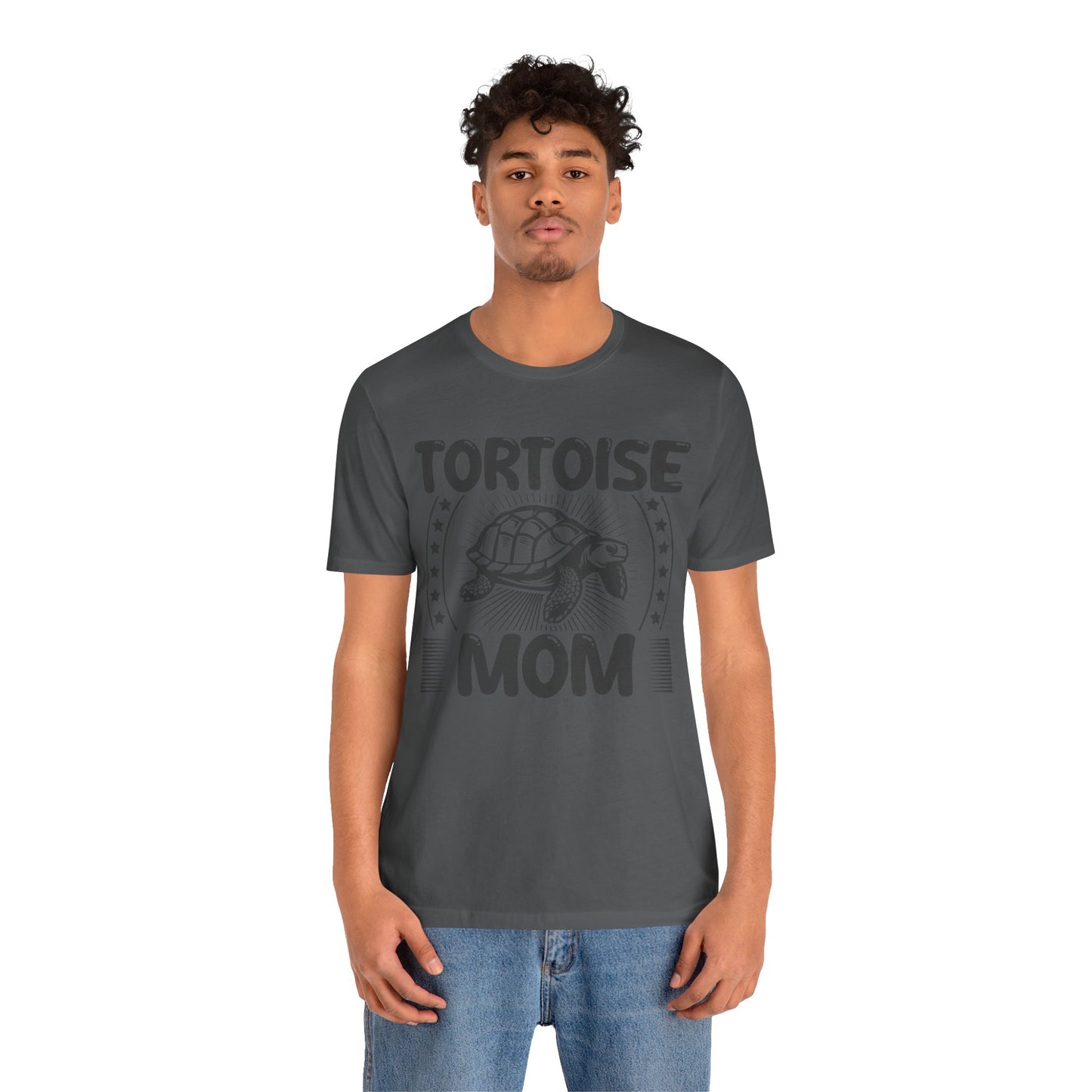 "Tortoise Mom" Unisex Jersey Tee - Casual Everyday Wear - Great for Reptile Lovers