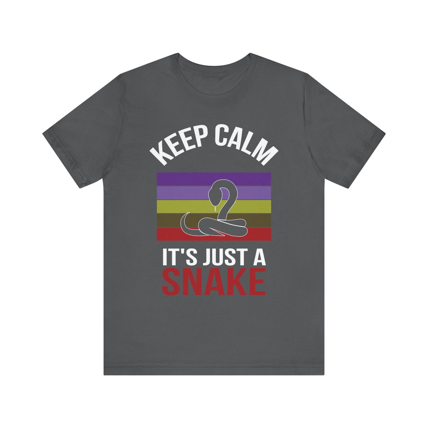 "It's Just a Snake" Unisex Jersey Tee - Casual Everyday Wear - Great for Reptile Lovers
