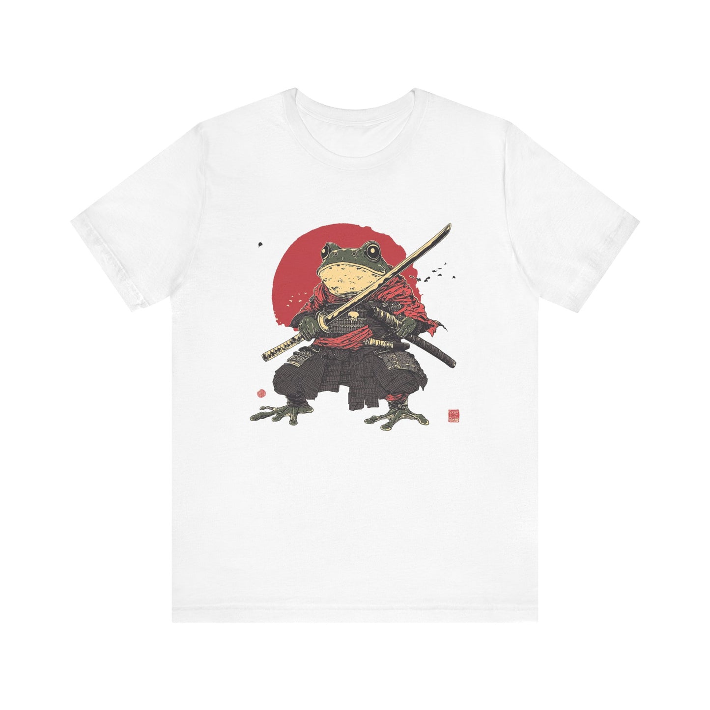 Samurai Frog Unisex Jersey Tee - Casual Everyday Wear - Great for Reptile Lovers
