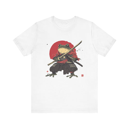 Samurai Frog Unisex Jersey Tee - Casual Everyday Wear - Great for Reptile Lovers