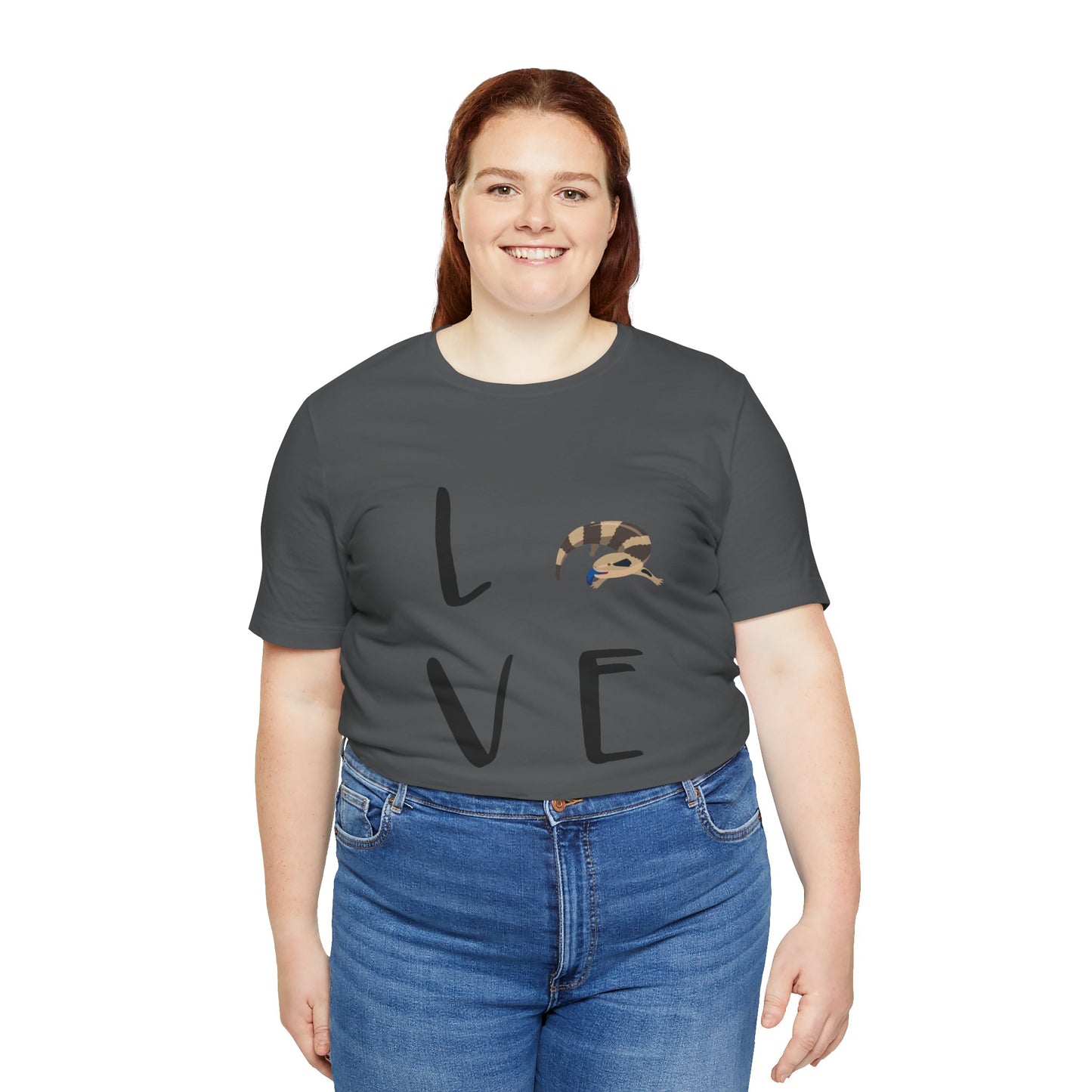 Blue-Tongued Skink Love Unisex Jersey Tee - Casual Everyday Wear - Great for Reptile Lovers