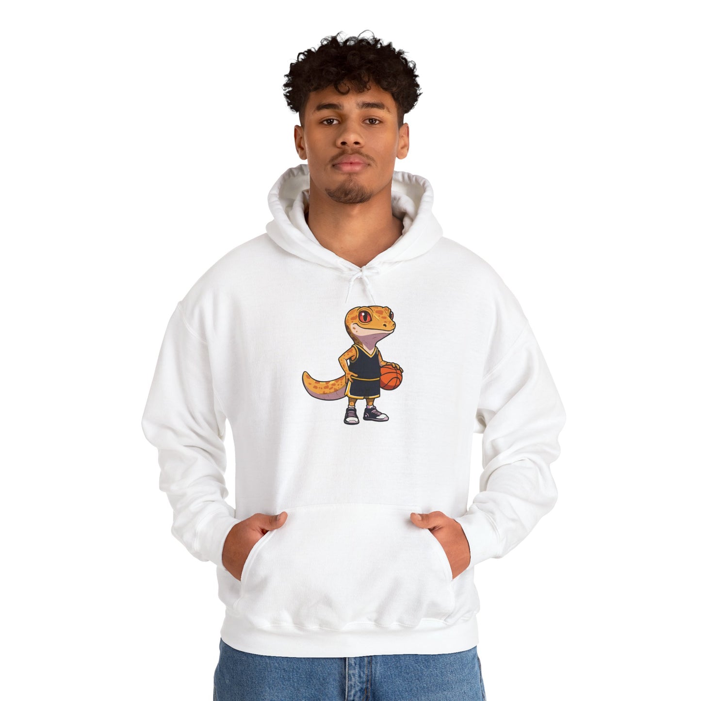 Gecko Baller Unisex Hooded Sweatshirt with Bold Print - Great for Reptile Lovers