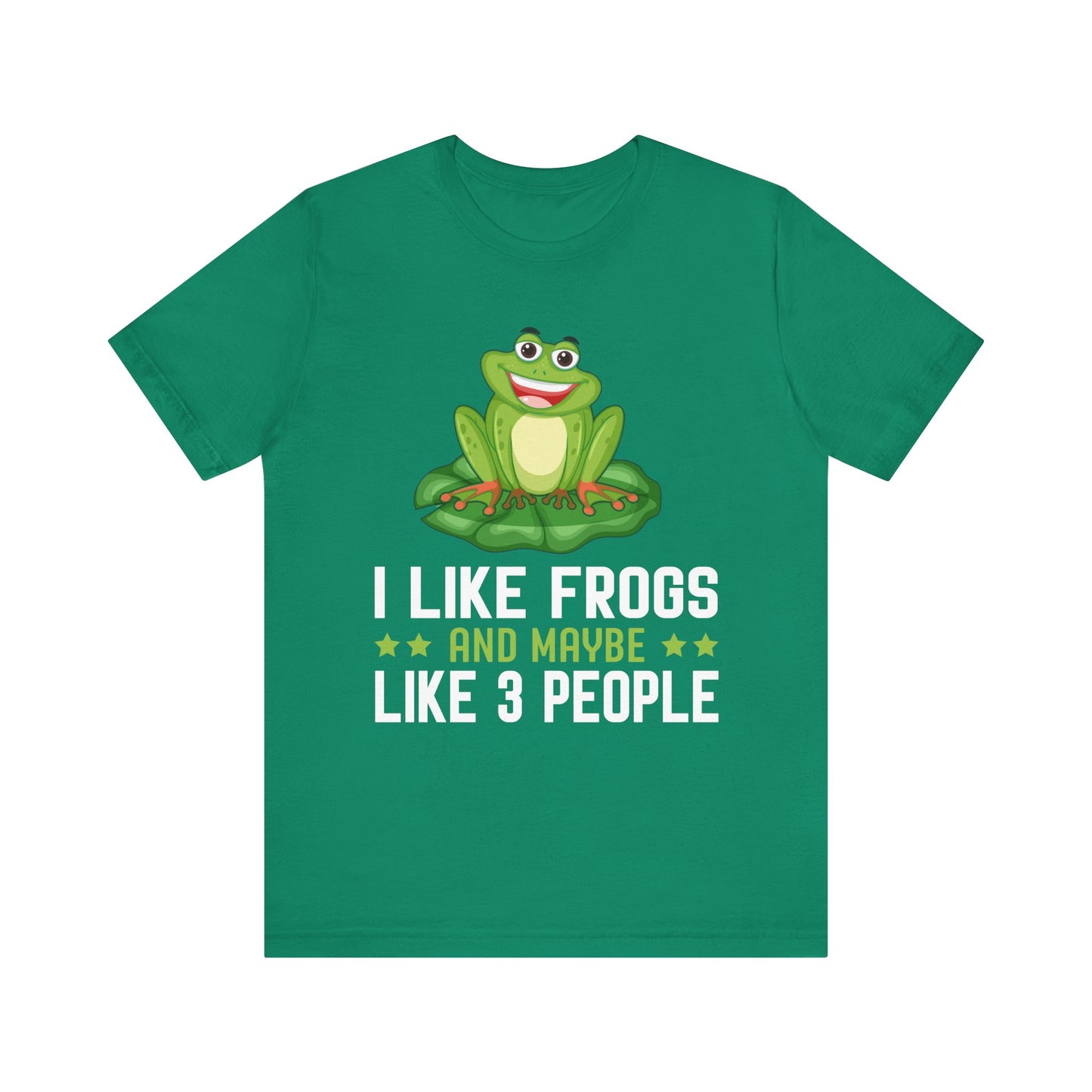 "Frogs and Maybe 3 People" Unisex Jersey Tee - Casual Everyday Wear - Great for Frog Lovers