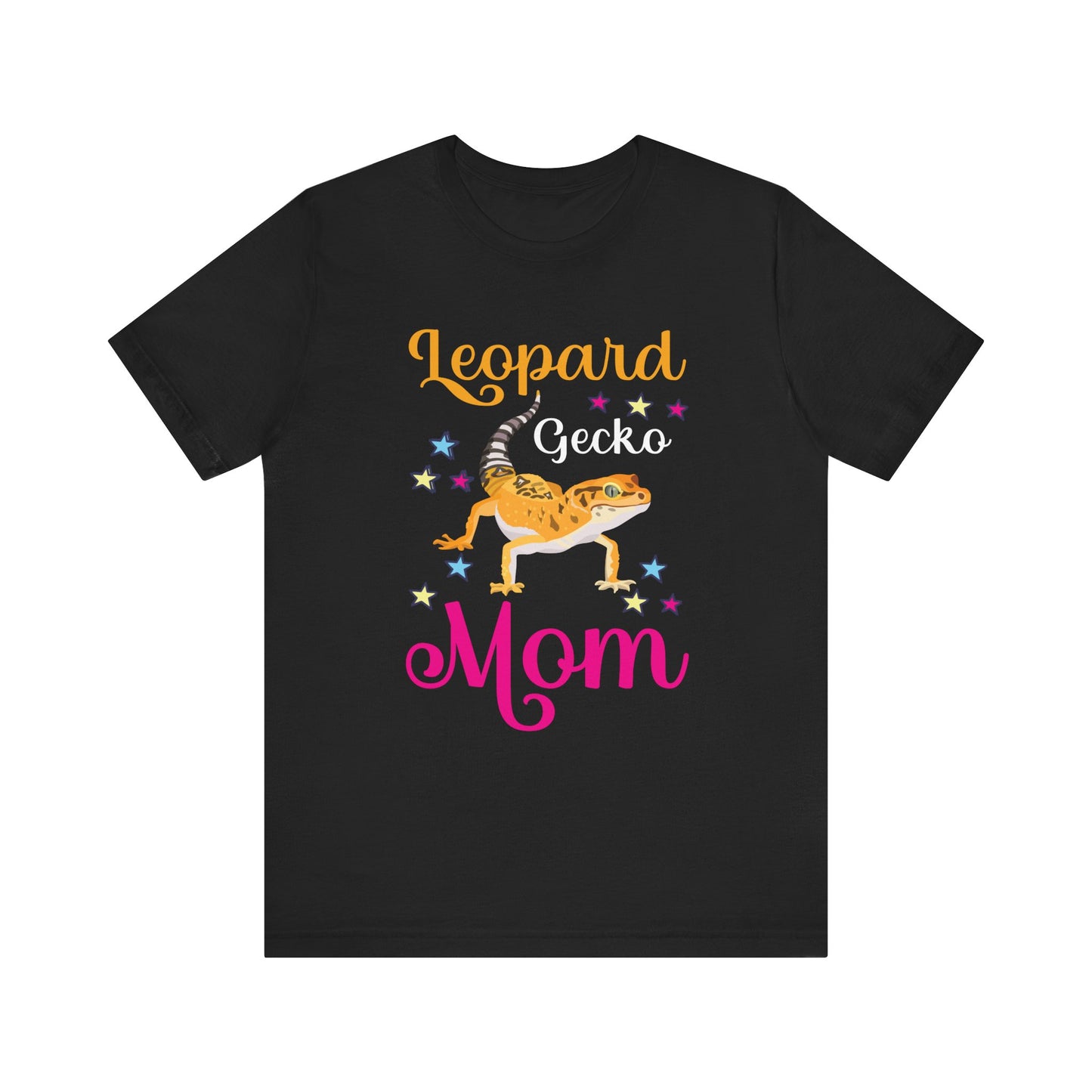 "Leopard Gecko Mom" Print Unisex Jersey Tee - Casual Everyday Wear - Great for Reptile Lovers