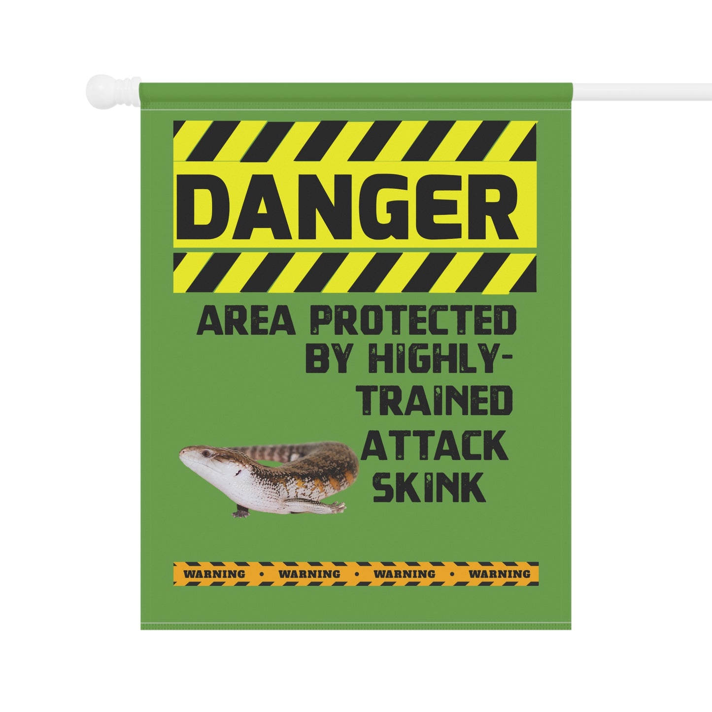 Skink Danger Garden House Banner - Customizable Outdoor Decor to Showcase Your Love of Reptiles