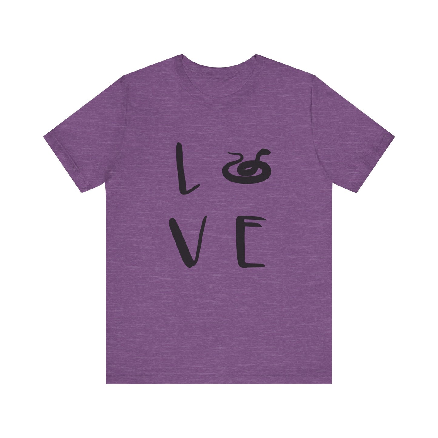 Snake Love Unisex Jersey Tee - Casual Everyday Wear - Great for Reptile Lovers