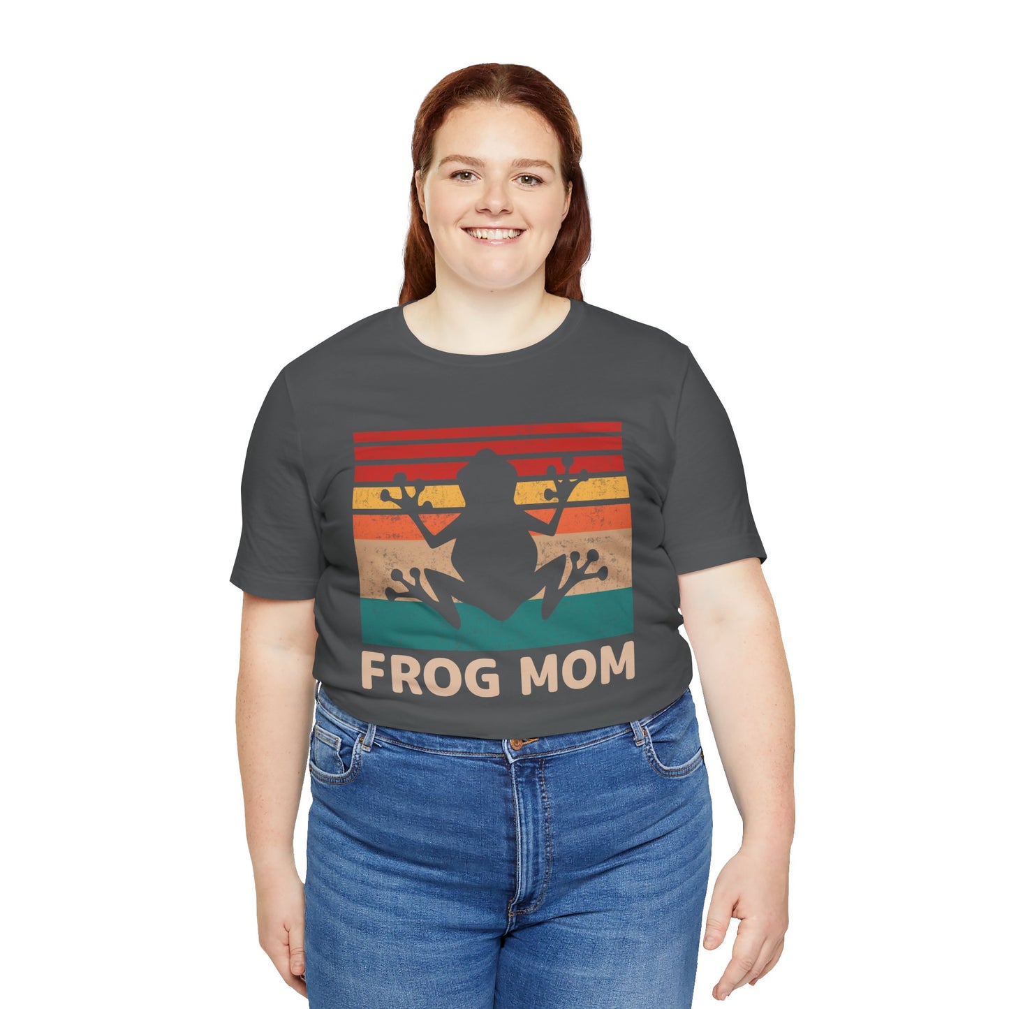 "Frog Mom" Unisex Jersey Tee - Casual Everyday Wear - Great for Reptile Lovers