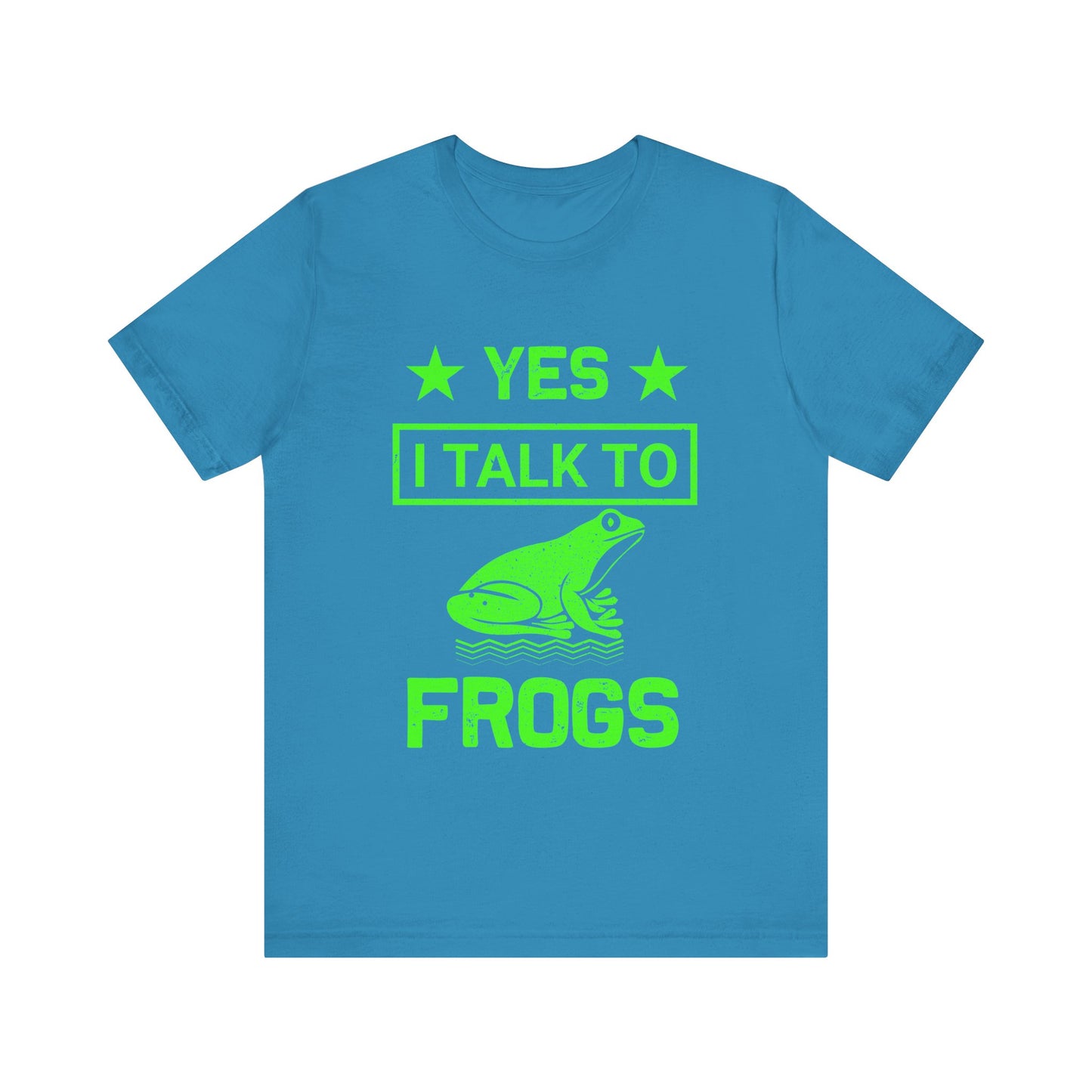 "I Talk to Frogs" Unisex Jersey Tee - Casual Everyday Wear - Great for Reptile Lovers