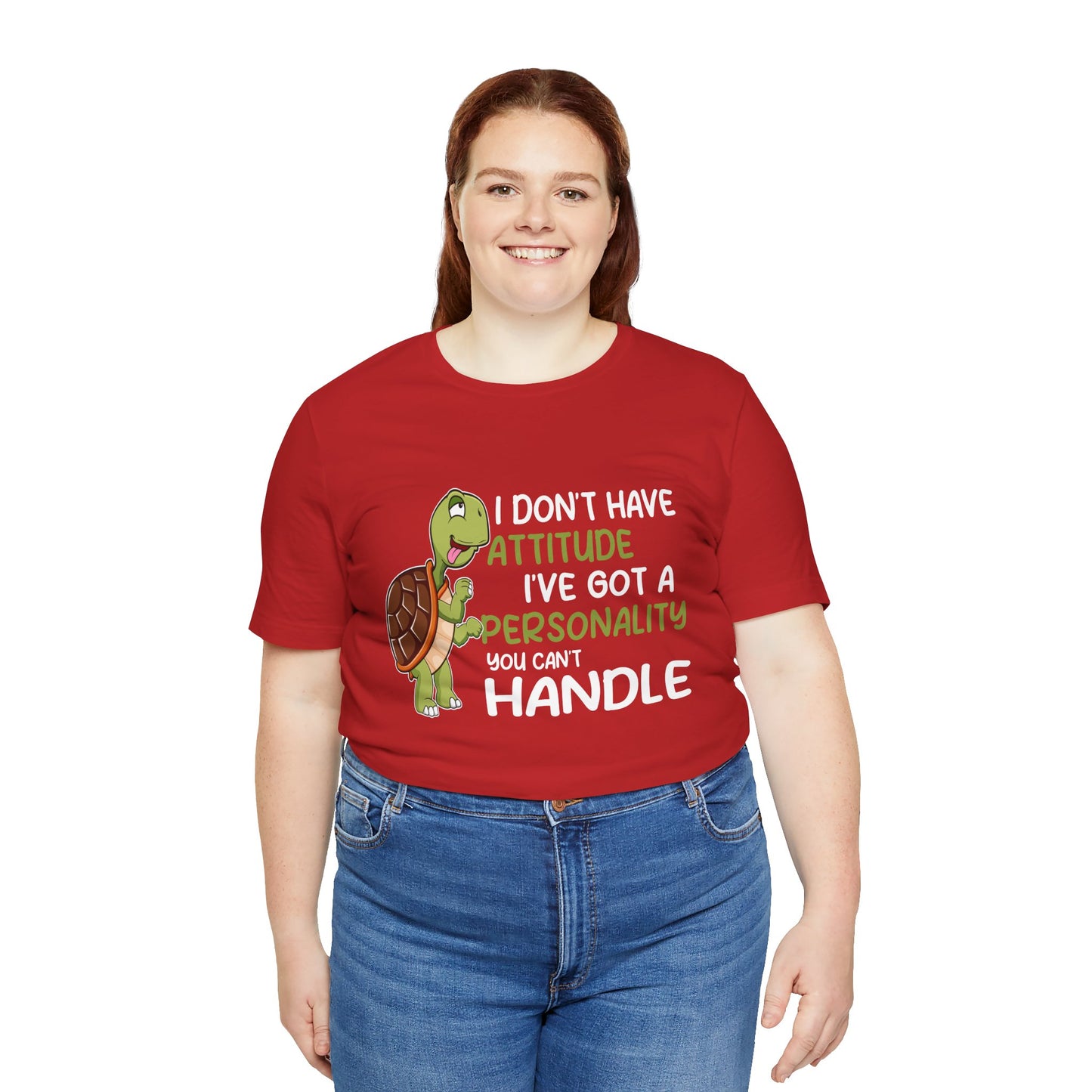 "I Don't Have Attitude" Unisex Jersey Tee - Casual Everyday Wear - Great for Reptile Lovers