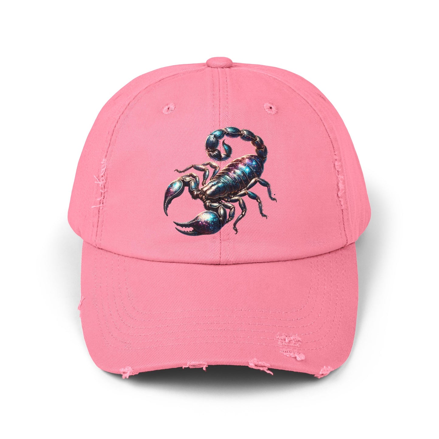 Scorpion Unisex Distressed Cap - Casual Streetwear Hat for Everyday Use - Great for Reptile Lovers