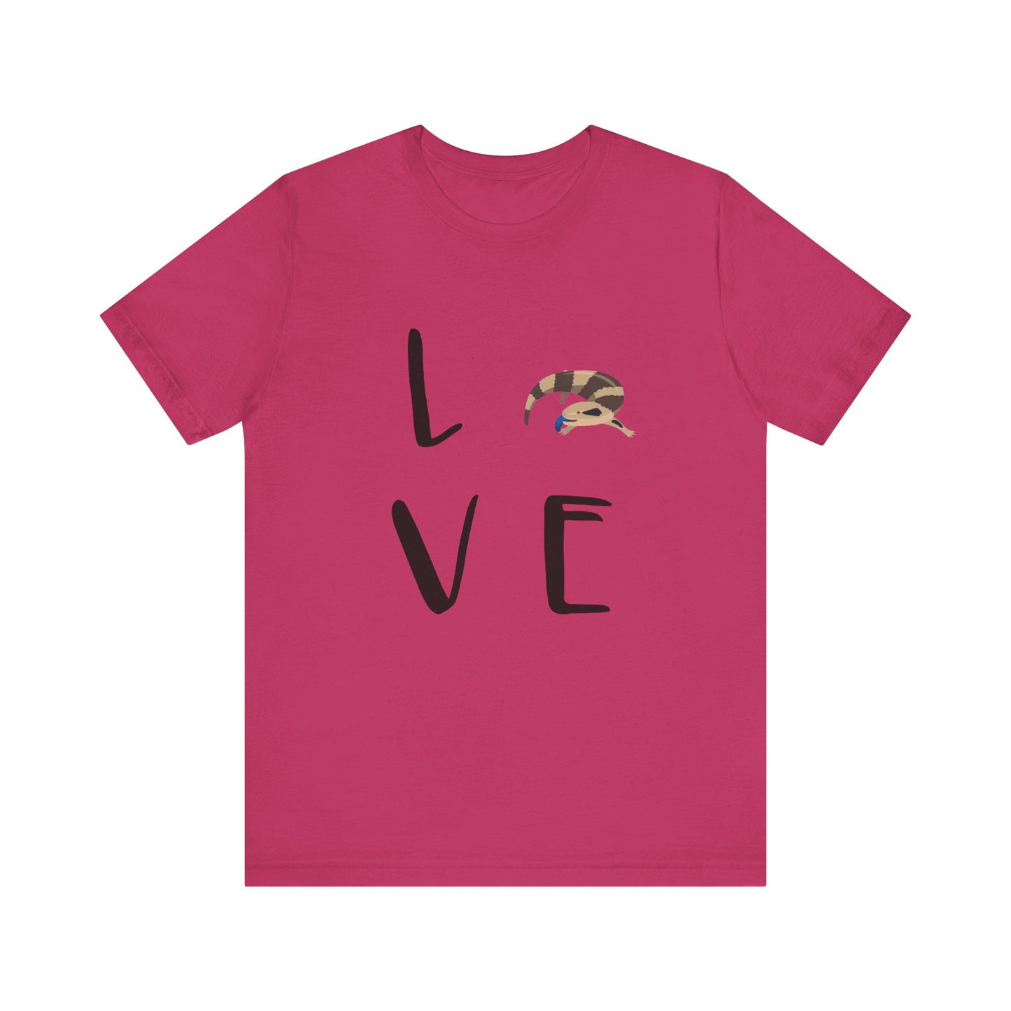 Blue-Tongued Skink Love Unisex Jersey Tee - Casual Everyday Wear - Great for Reptile Lovers