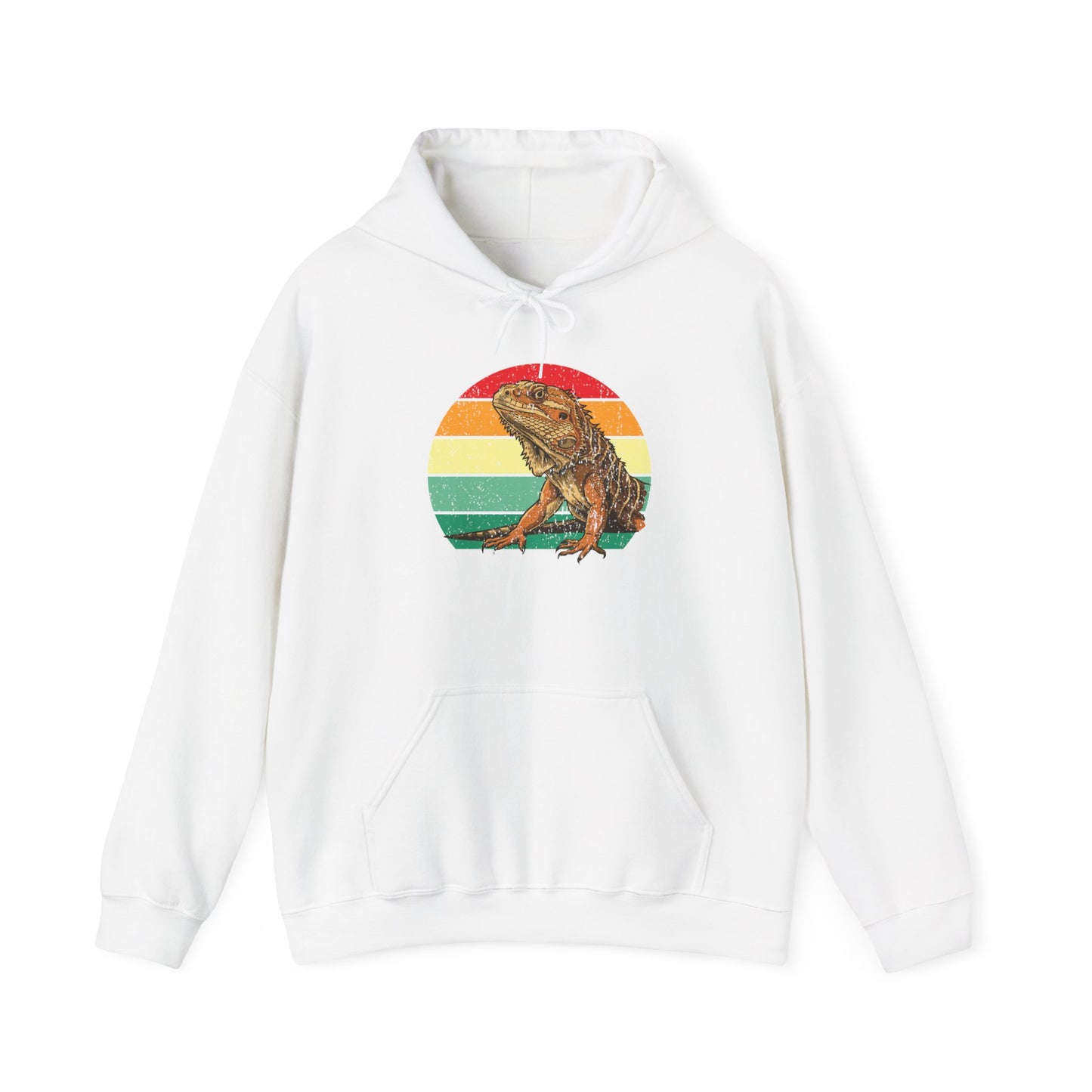 Beardie Unisex Hooded Sweatshirt with Bold Print - Great for Reptile Lovers