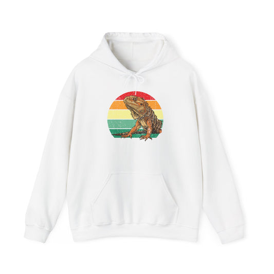 Beardie Unisex Hooded Sweatshirt with Bold Print - Great for Reptile Lovers