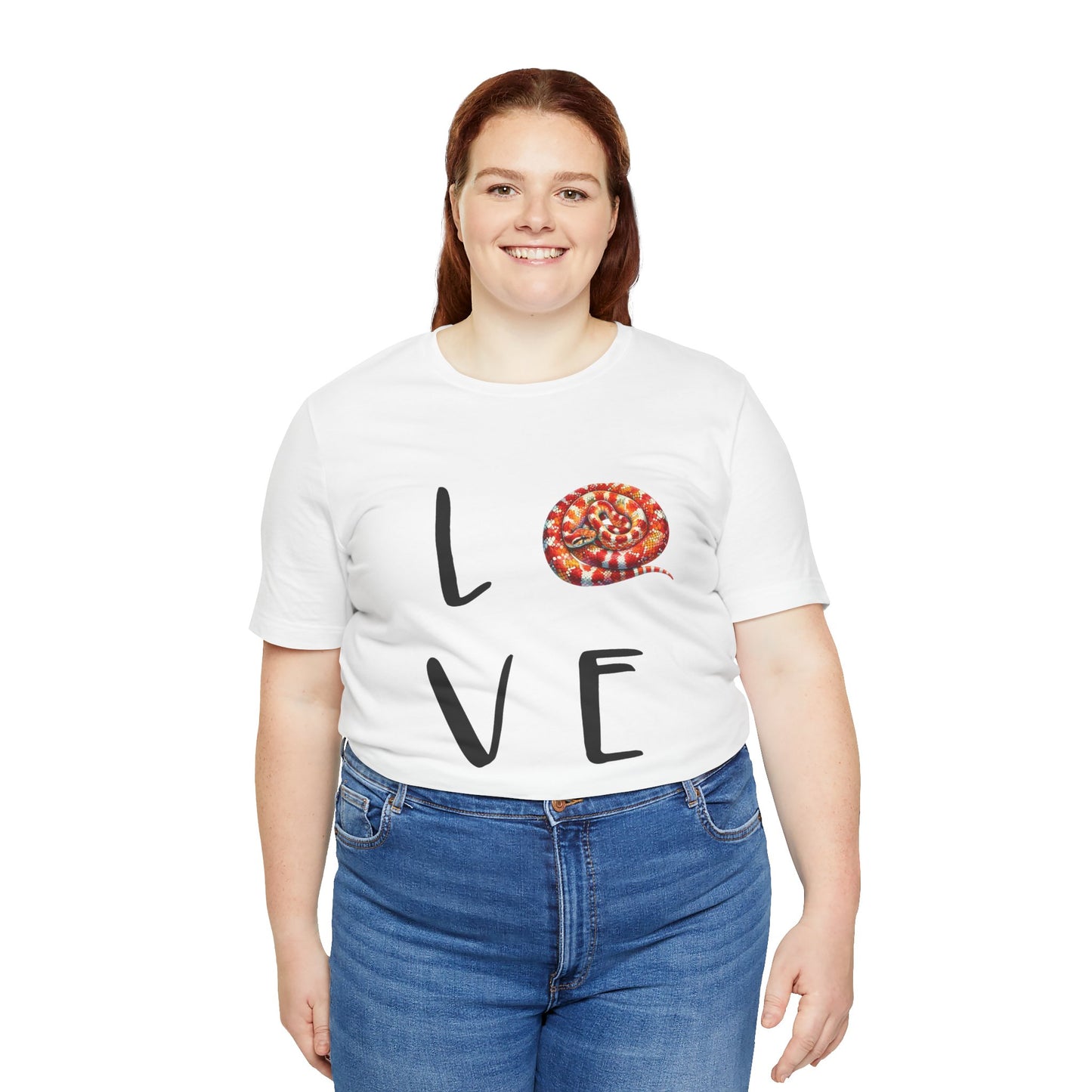 Corn Snake Love Unisex Jersey Tee - Casual Everyday Wear - Great for Reptile Lovers