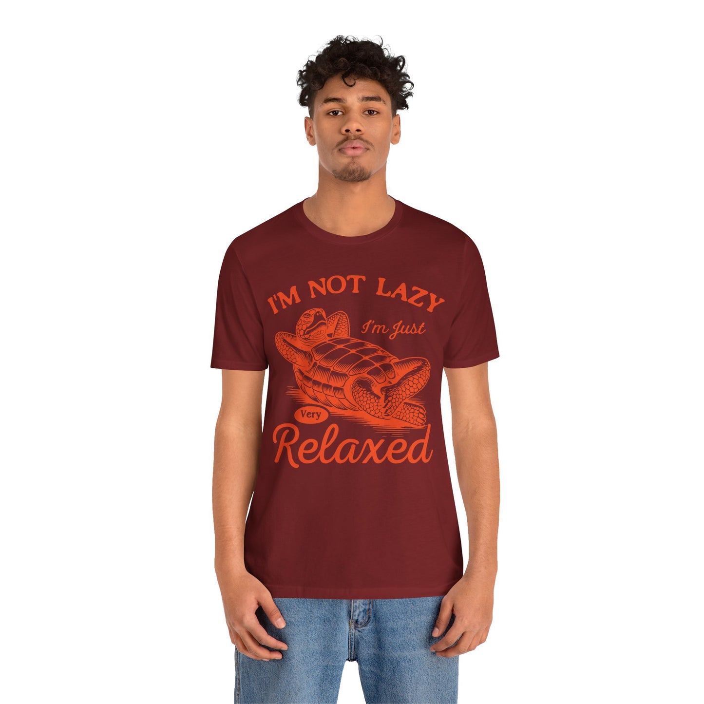 "I'm Not Lazy" Unisex Jersey Tee - Casual Everyday Wear - Great for Reptile Lovers