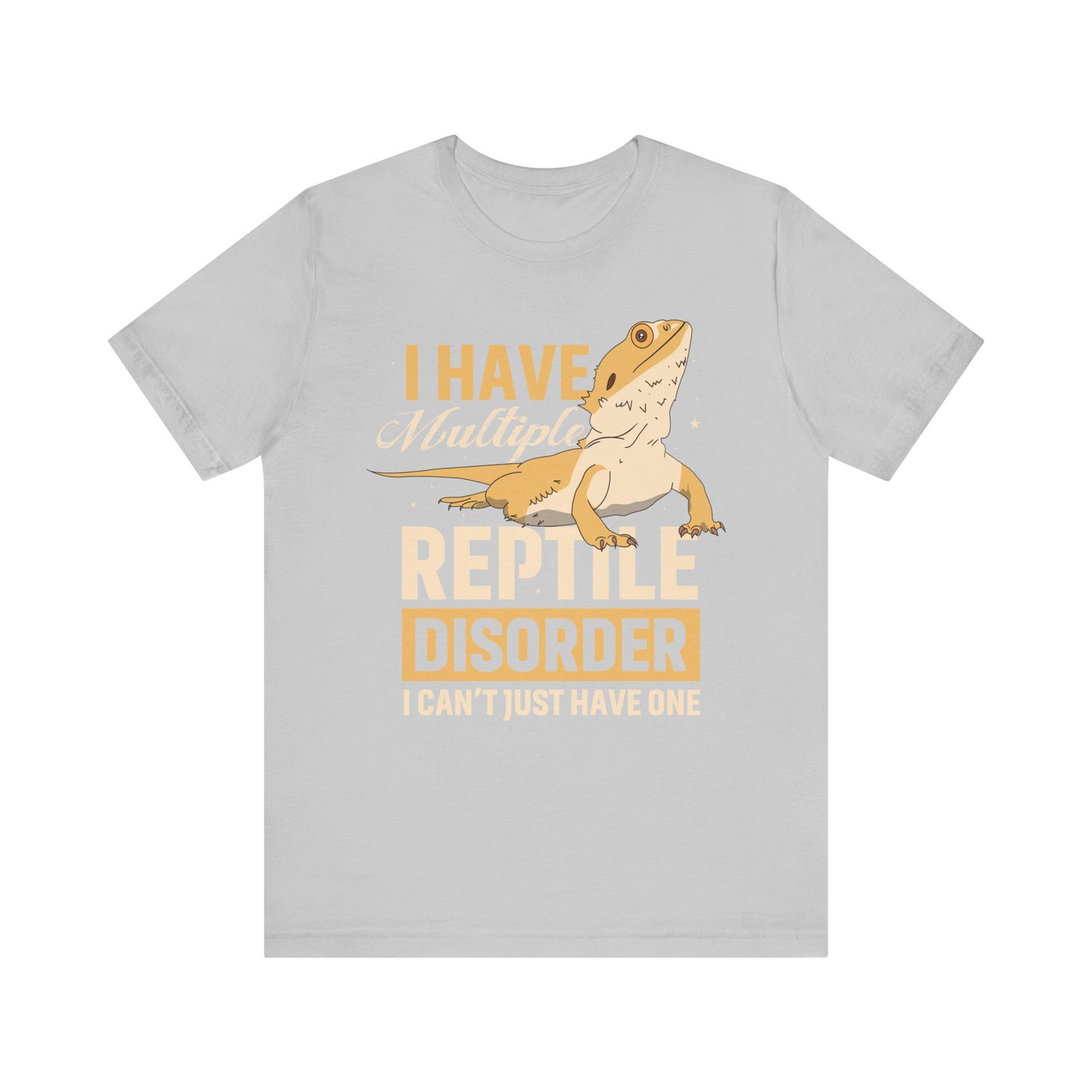 "Multiple Reptile Disorder" Print Unisex Jersey Tee - Casual Everyday Wear - Great for Reptile Lovers