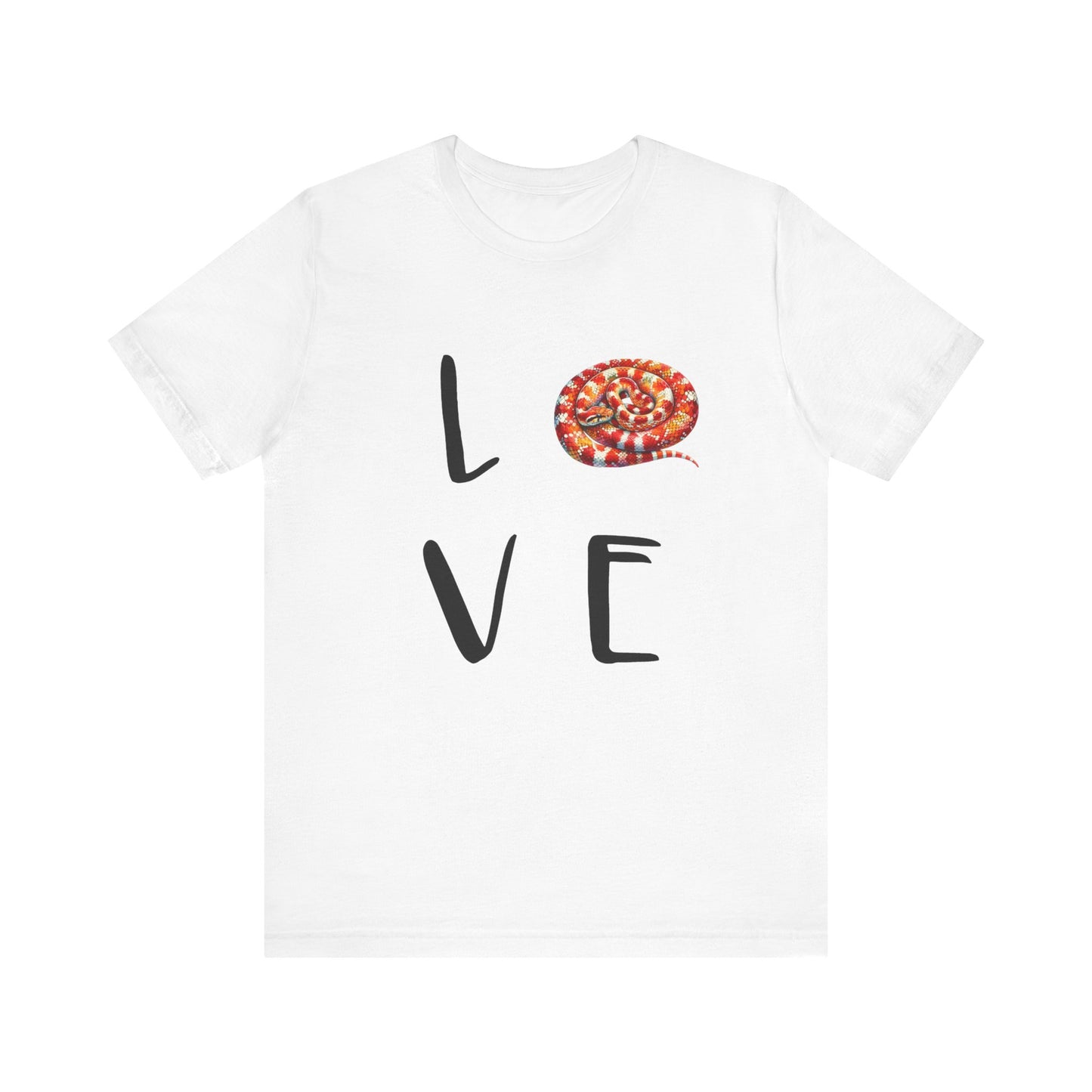 Corn Snake Love Unisex Jersey Tee - Casual Everyday Wear - Great for Reptile Lovers