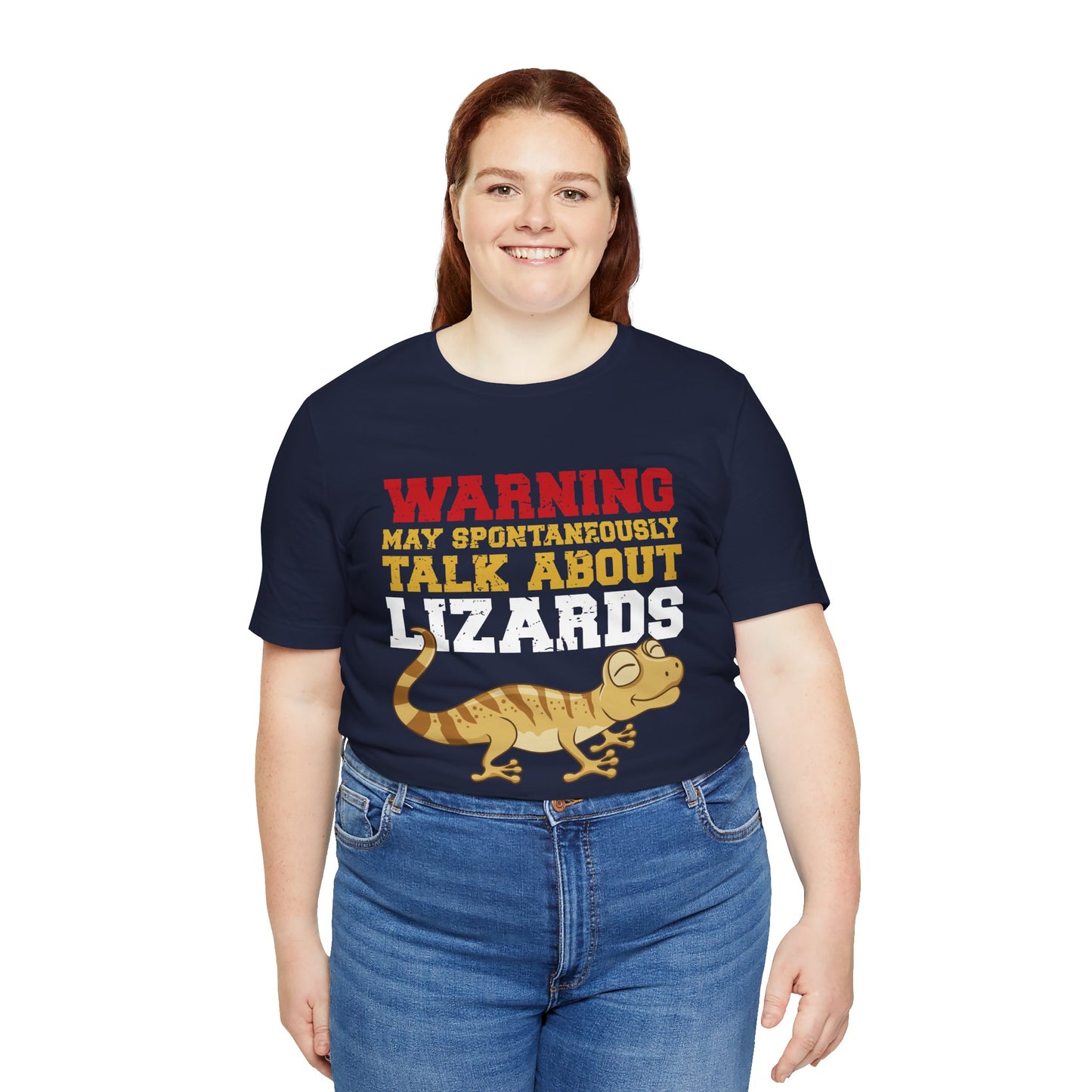 "May Talk About Lizards" Unisex Jersey Tee - Casual Everyday Wear - Great for Reptile Lovers