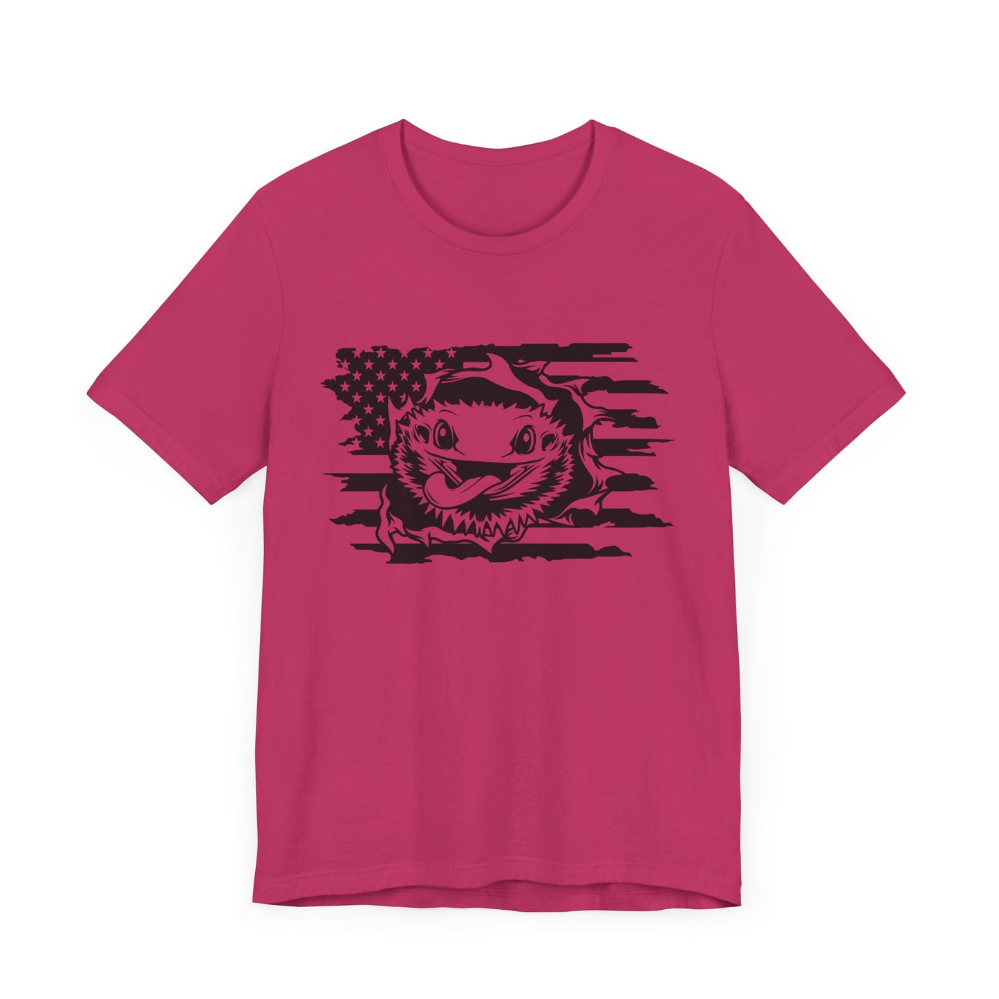 Beardie Flag Exit Unisex Jersey Tee - Casual Everyday Wear - Great for Reptile Lovers