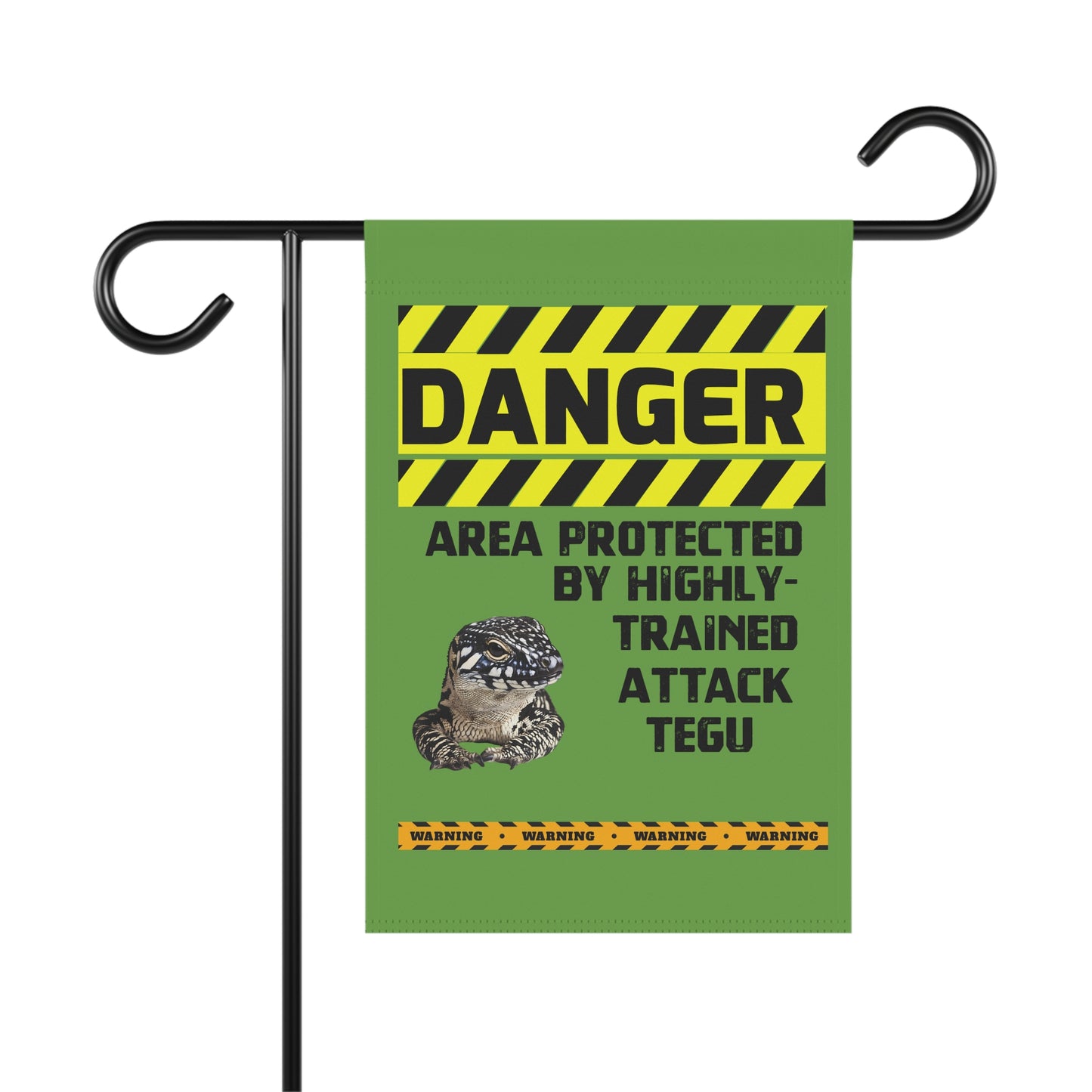 Tegu Danger Garden House Banner - Customizable Outdoor Decor to Showcase Your Love of Reptiles