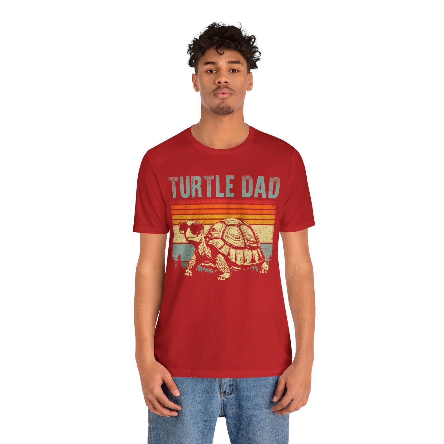 "Turtle Dad" Unisex Jersey Tee - Casual Everyday Wear - Great for Reptile Lovers