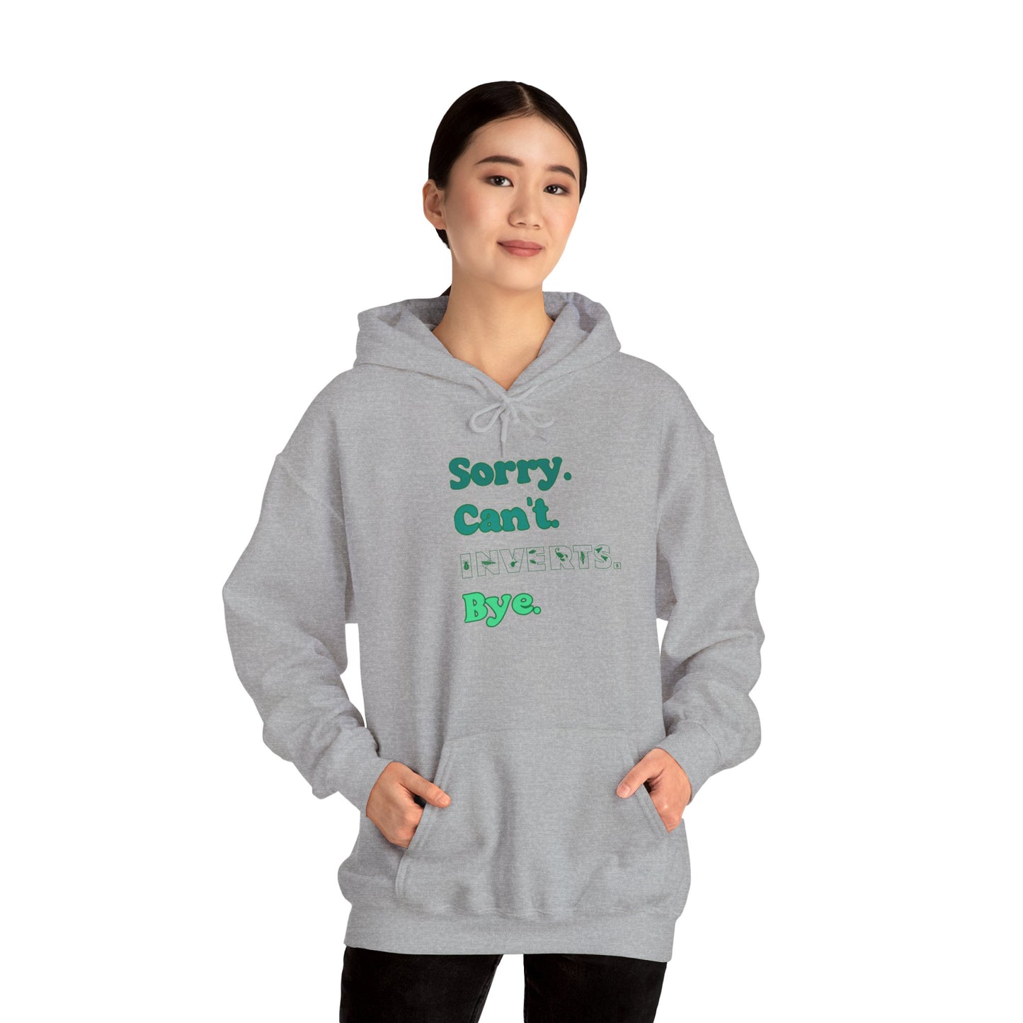 "Sorry Can't Insects Bye" Cozy Unisex Hooded Sweatshirt with Bold Print - Great for Insect Lovers