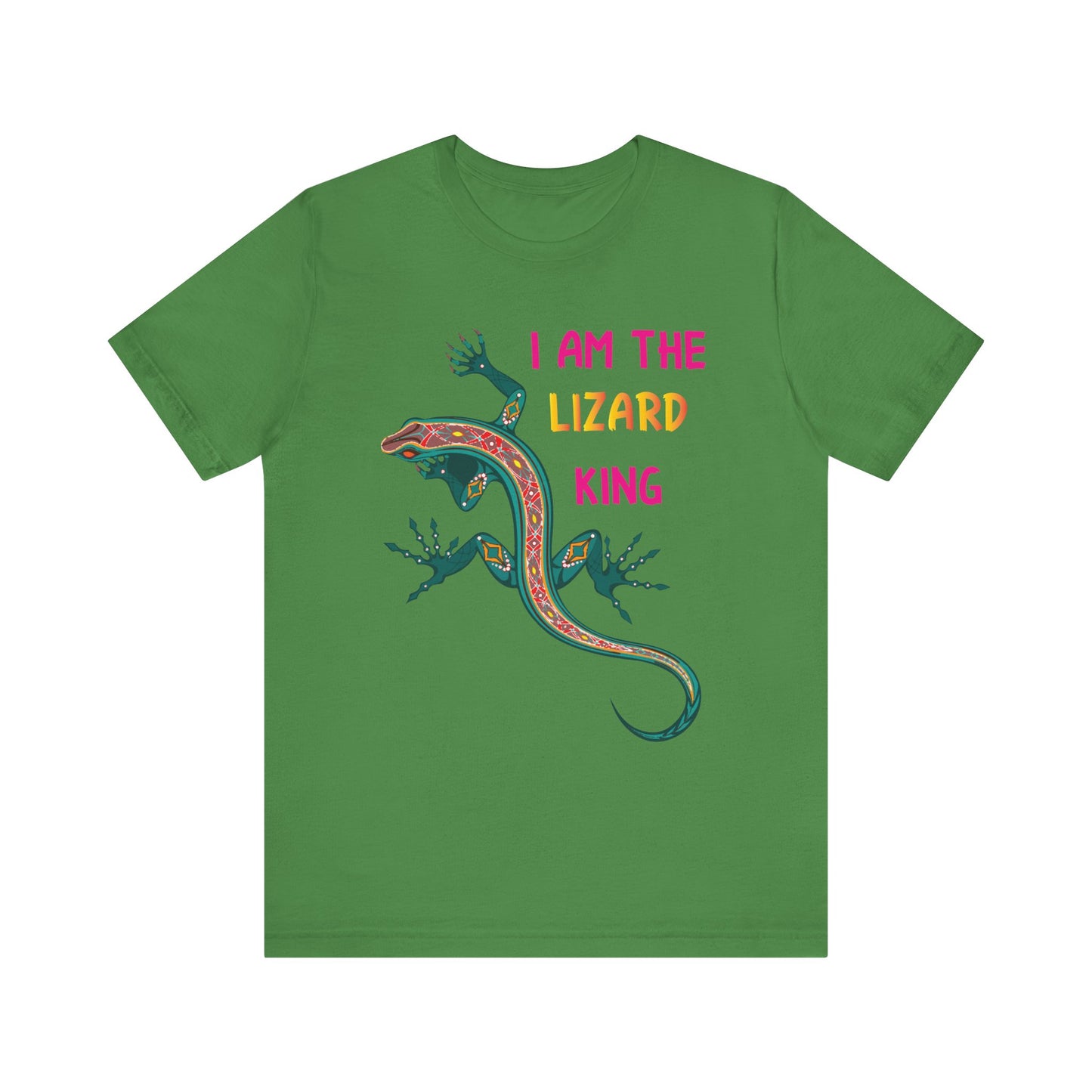 "I Am the Lizard King" Print Unisex Jersey Tee - Casual Everyday Wear - Great for Reptile Lovers