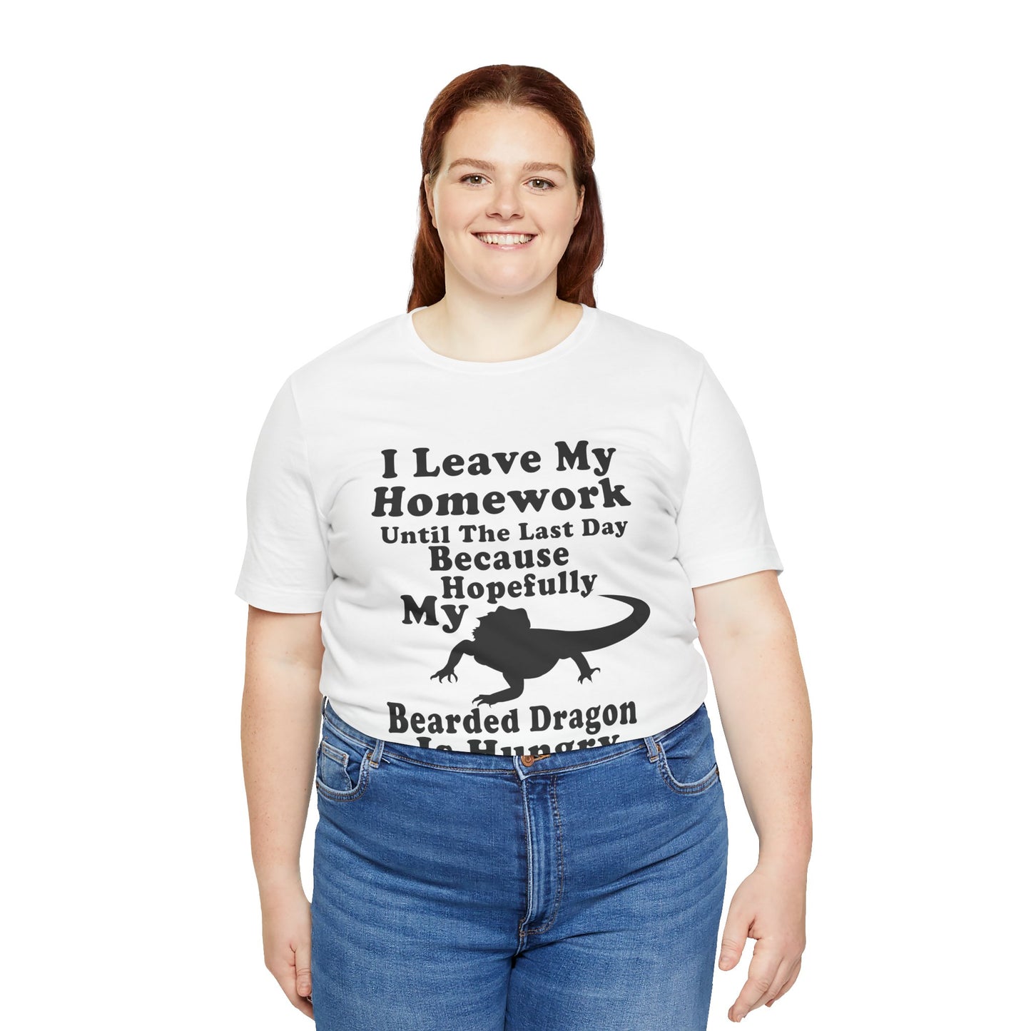 "Hopefully My Bearded Dragon is Hungry" Unisex Jersey Tee - Casual Everyday Wear - Great for Reptile Lovers