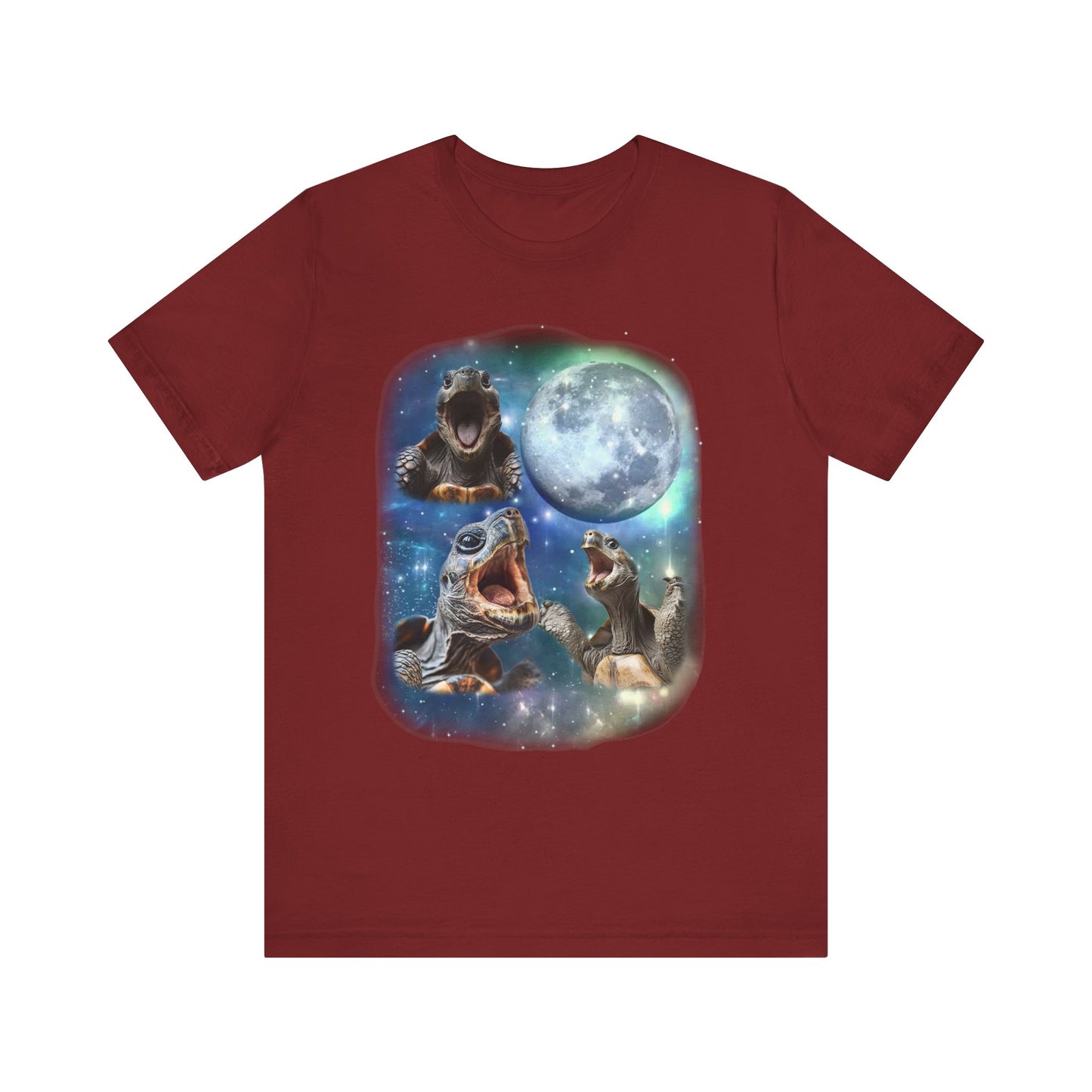 Tortoise Howling at the Moon Unisex Jersey Tee - Casual Everyday Wear - Great for Reptile Lovers